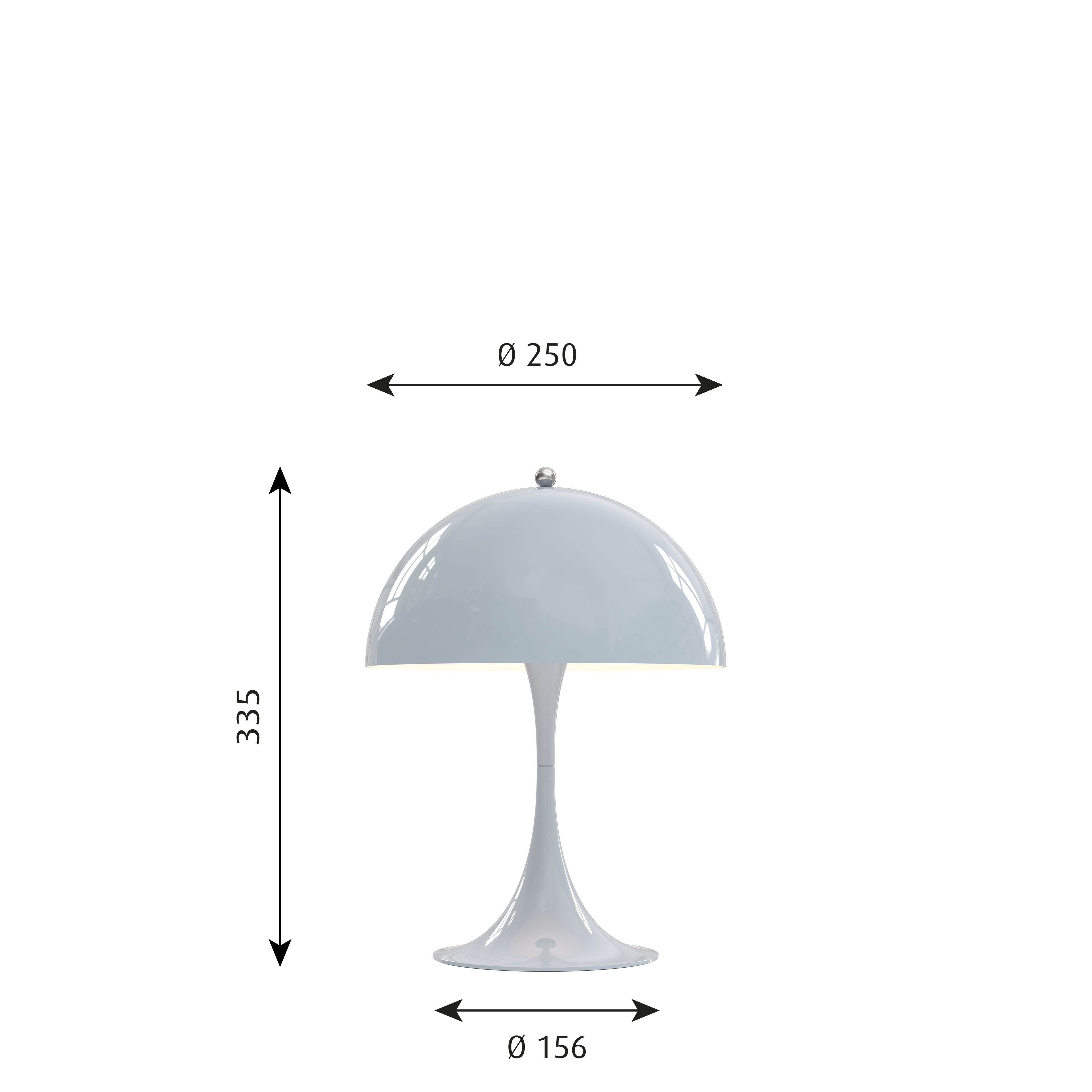 [product_category]-Louis Poulsen Panthella 250 Table Lamp, Pale Blue-Louis Poulsen-5714693150625-5744612649-LOU-2