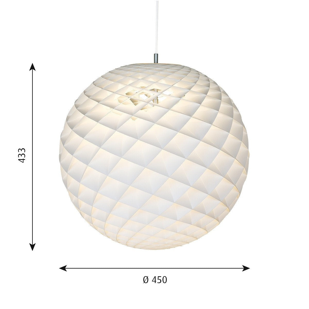 Louis Poulsen Patera 433x450 Mm, Hvid