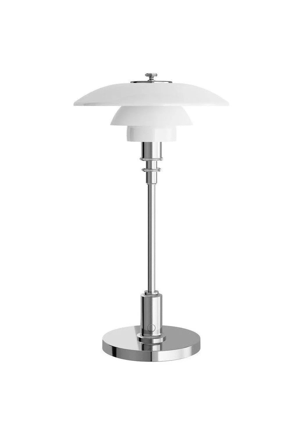 Louis Poulsen PH 2/1 lampe de table portable, Chrome