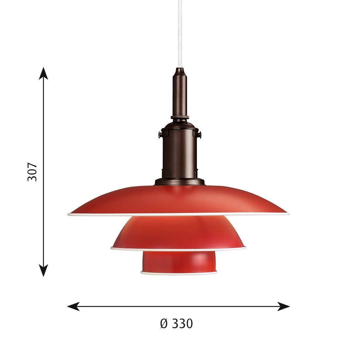 [product_category]-Louis Poulsen Ph 3 1/2 3 Pendant, Red-Louis Poulsen-5703411305263-5741094820-LOU-3