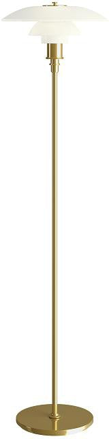 Louis Poulsen Ph 31/2 21/2 Floor Lamp, messing