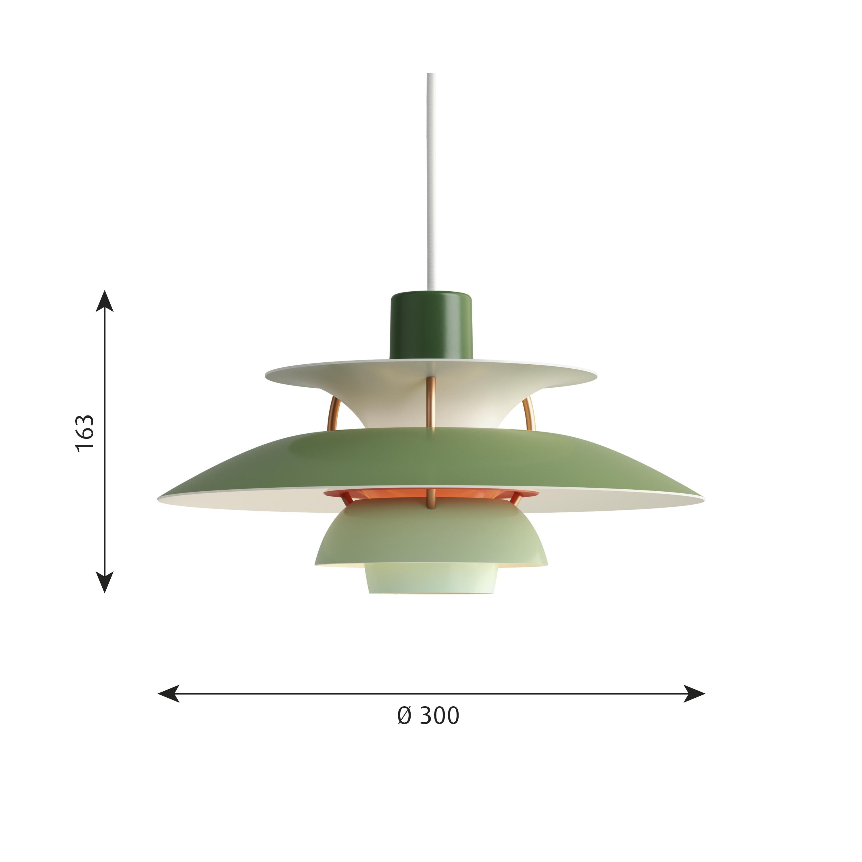 Louis Poulsen Ph 5 Mini Pendant, Hues Of Green