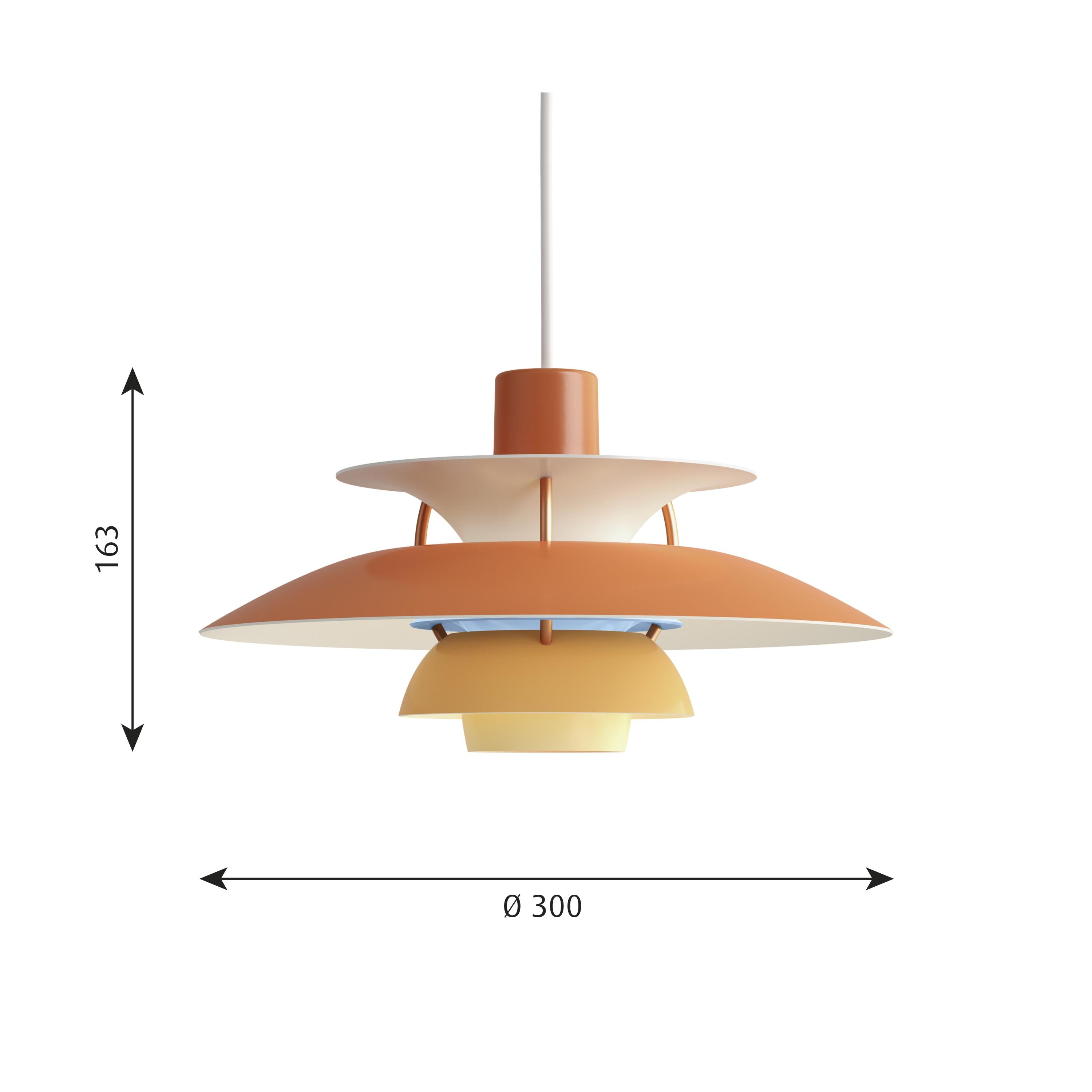 Louis Poulsen PH 5 Mini Pendant, Têpes d'Orange