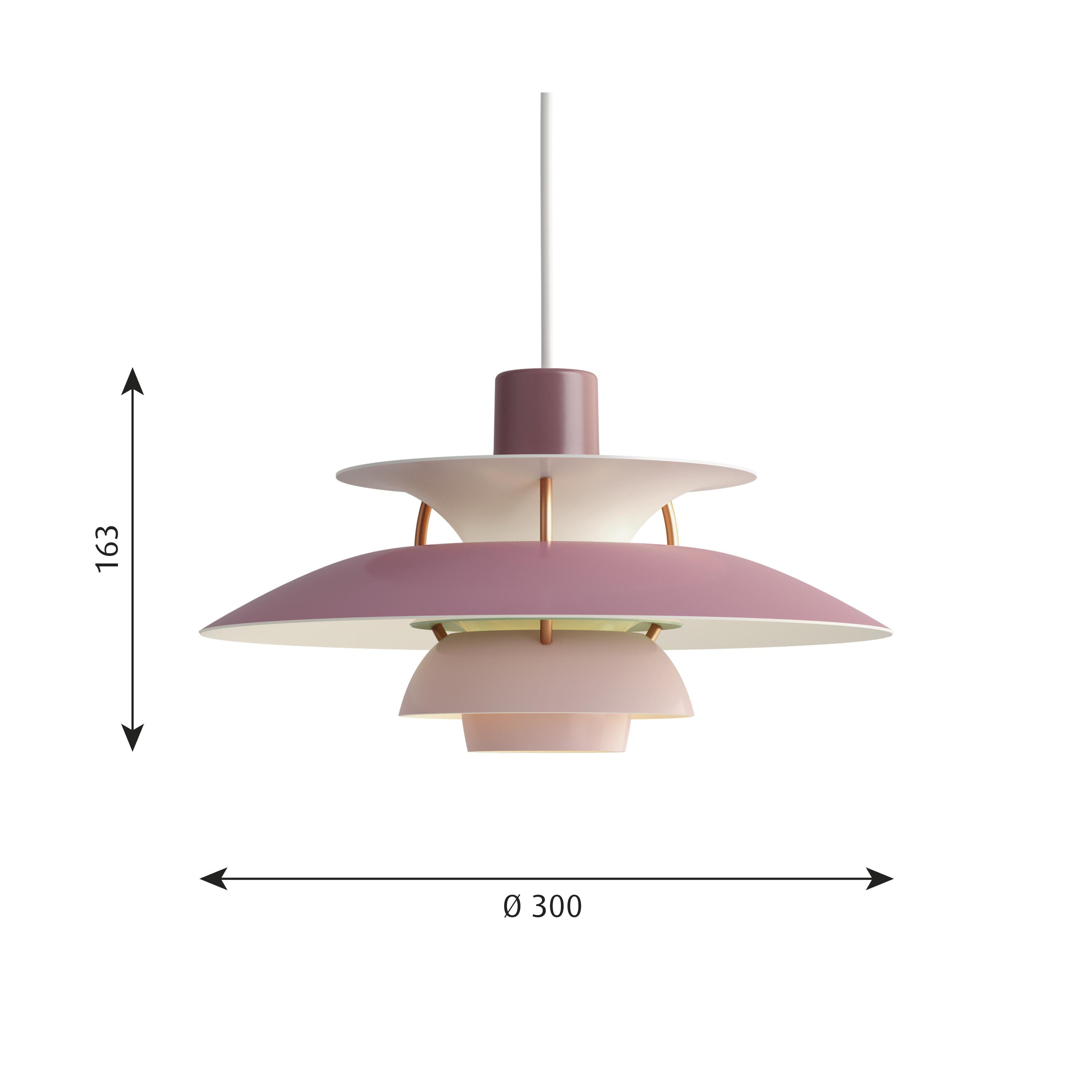 Louis Poulsen PH 5 Mini Pendant, Treaux de Rose