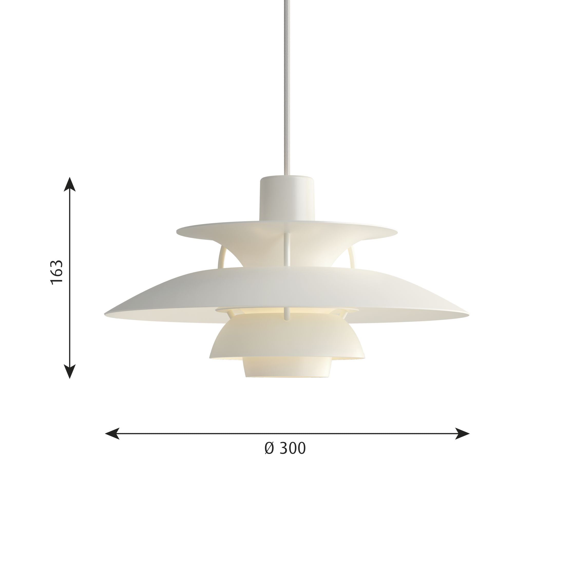 Louis Poulsen Ph 5 Mini Pendant, White