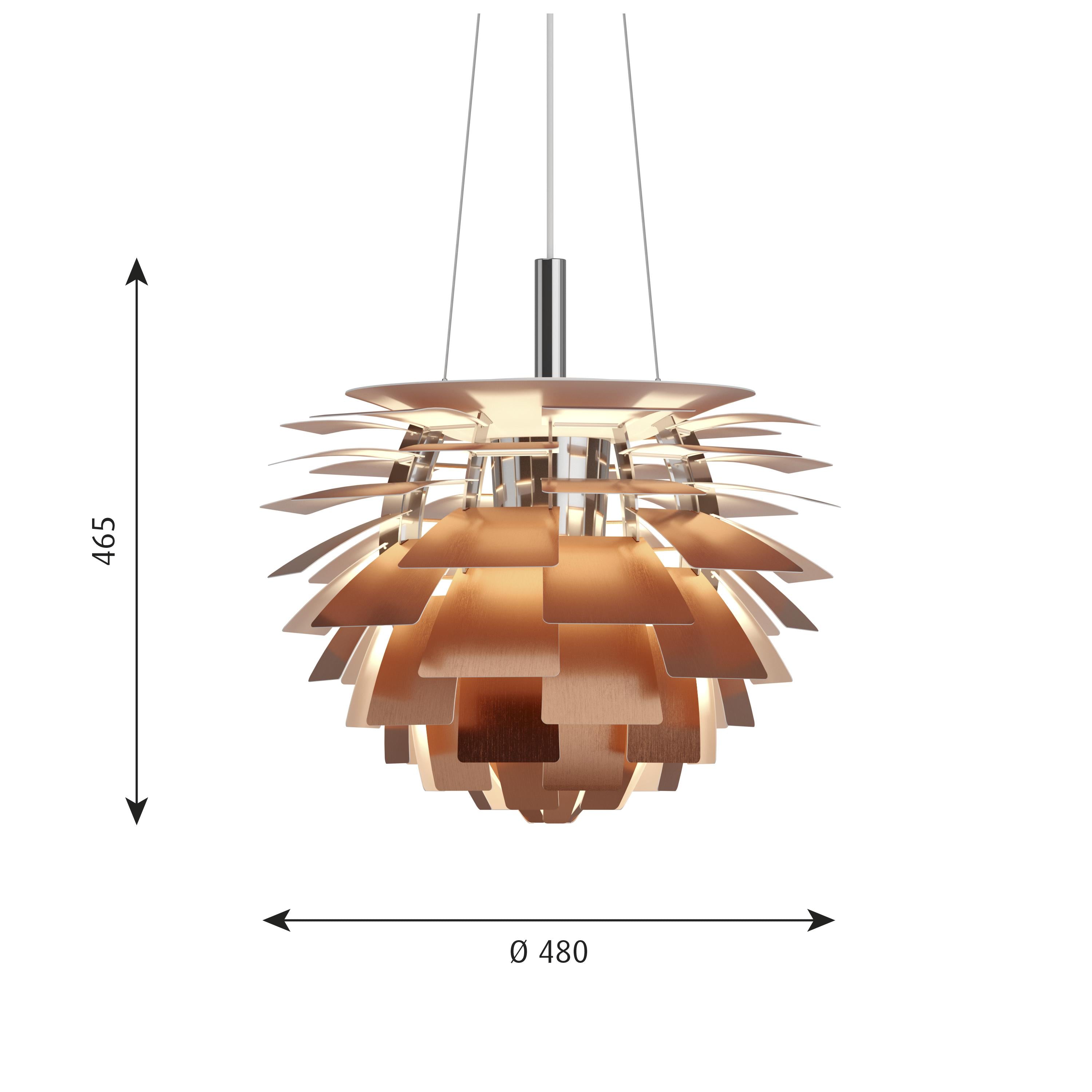 [product_category]-Louis Poulsen Ph Artichoke Led Pendant Copper, ø480-Louis Poulsen-5714693011865-5741100387-LOU-2