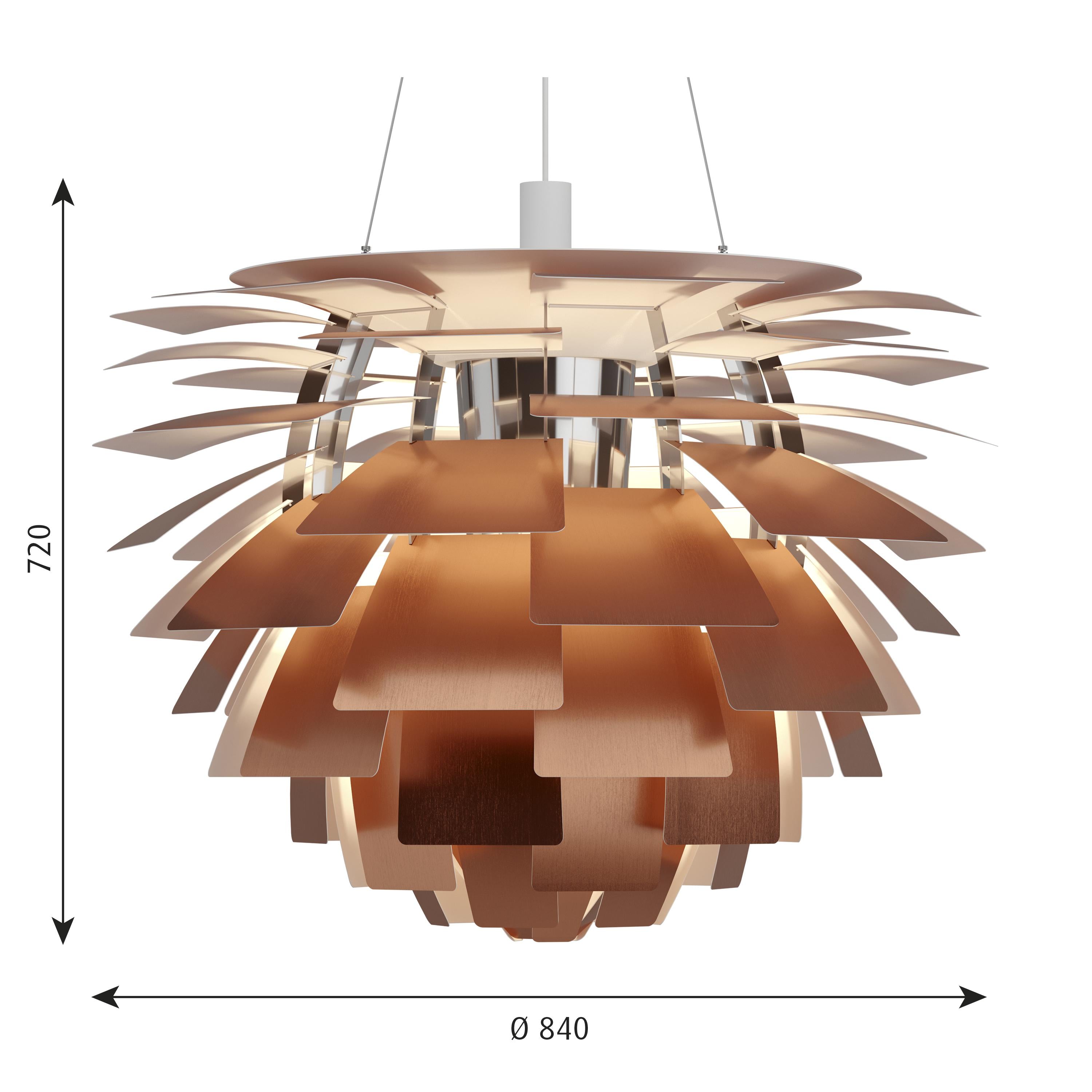 [product_category]-Louis Poulsen Ph Artichoke Led Pendant Copper, ø840-Louis Poulsen-5714693172849-5741112142-LOU-2