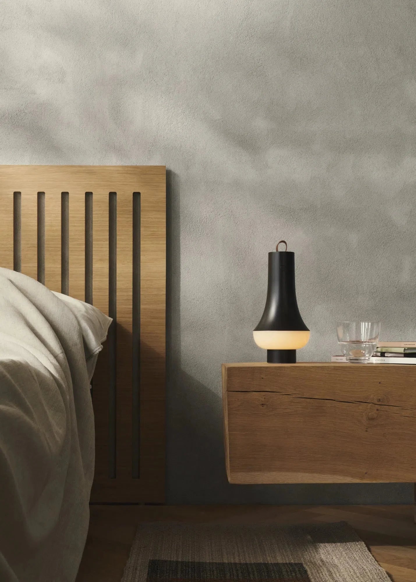 Louis Poulsen Tomoshi tragbare Lampe, dunkelbraun