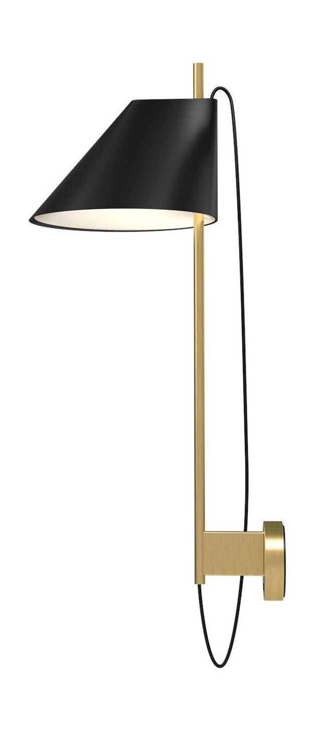 [product_category]-Louis Poulsen Yuh Wall Lamp, Brass/Black-Louis Poulsen-5714693075706-5743145531-LOU-1