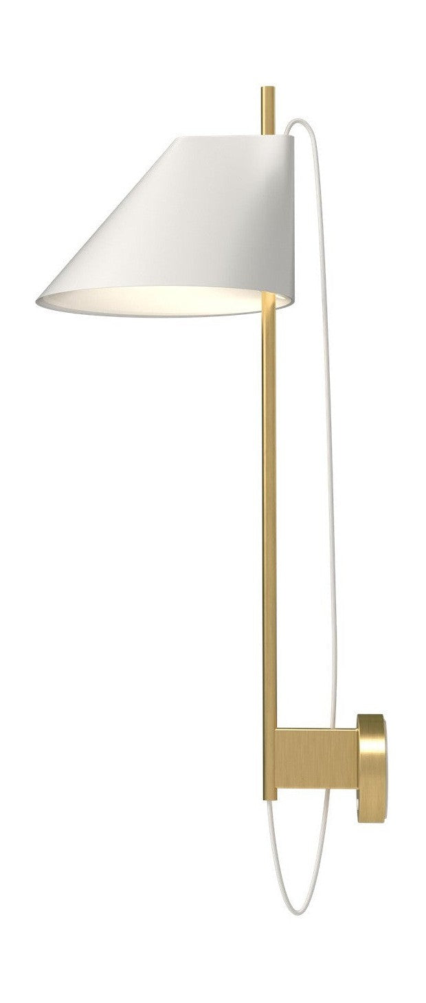 [product_category]-Louis Poulsen Yuh Wall Lamp, Brass/White-Louis Poulsen-5714693075492-5743145544-LOU-1