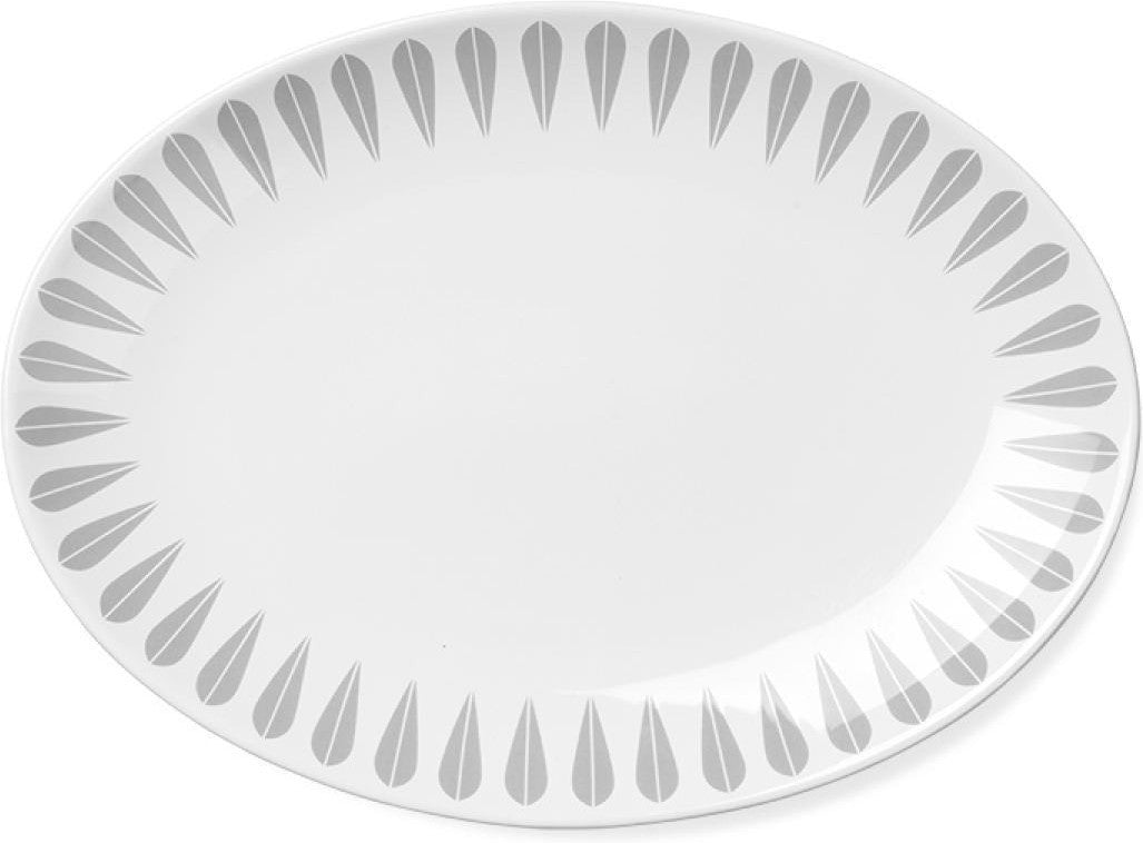 [product_category]-Lucie Kaas Arne Clausen Collection Serving Plate Grey, 34cm-Lucie Kaas-5711542011632-AC11GG02-LUC-1