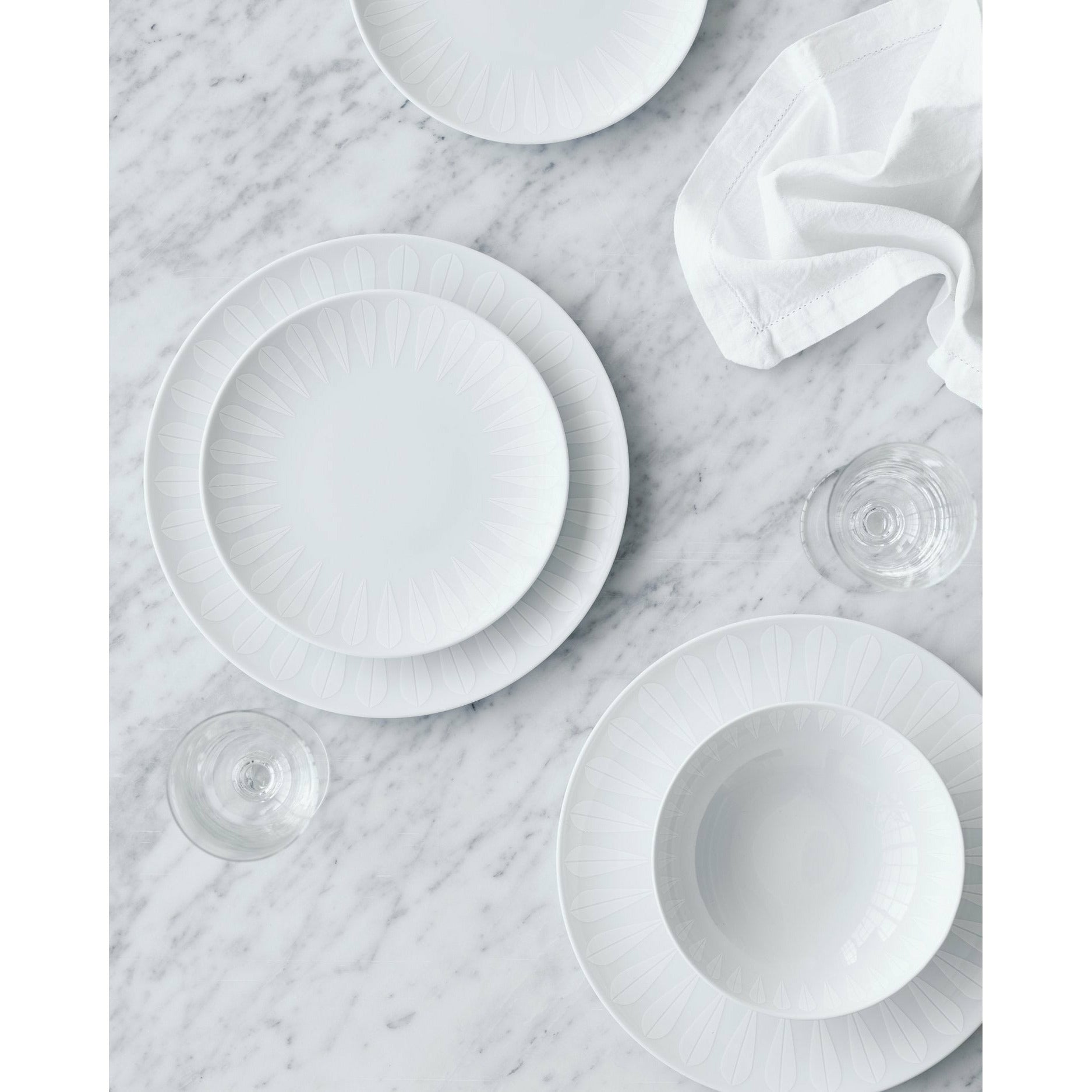 [product_category]-Lucie Kaas Arne Clausen Deep Plate White Lotus, ø18 Cm-Lucie Kaas-5711542011823-AC04WH01-LUC-3