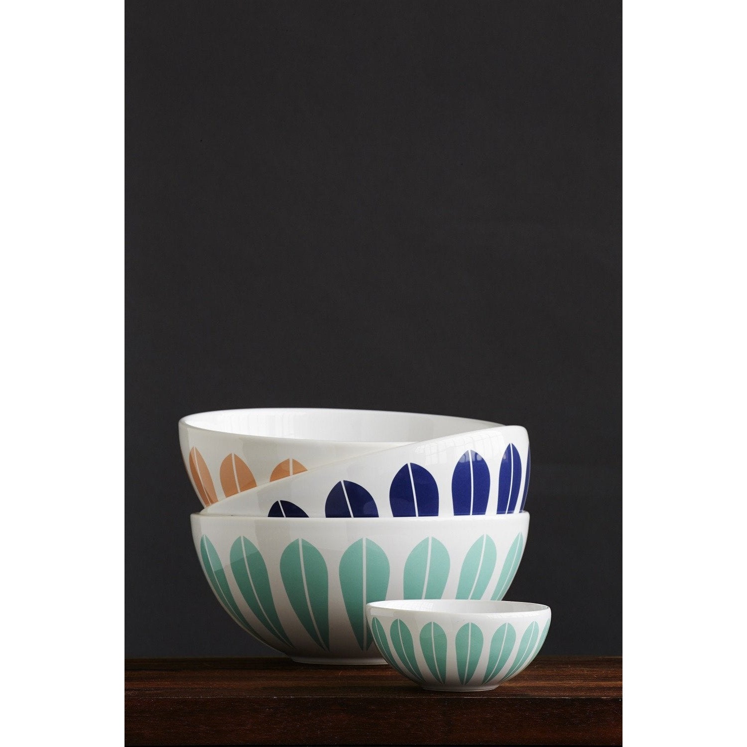 [product_category]-Lucie Kaas Arne Clausen Large Bowl Blue, 24cm-Lucie Kaas-5711542010277-AC02DBL-LUC-3