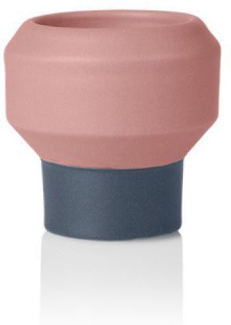 [product_category]-Lucie Kaas Fumario Candlestick Pink/Dark Grey, 6cm-Lucie Kaas-5711542240193-FU05PIDG-LUC-1