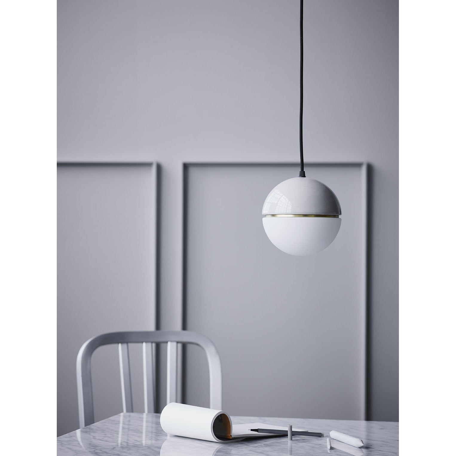 [product_category]-Lucie Kaas Macaroon Pendant Lamps Dark Grey, ø 16cm-Lucie Kaas-5711542220058-MC02DG-LUC-3