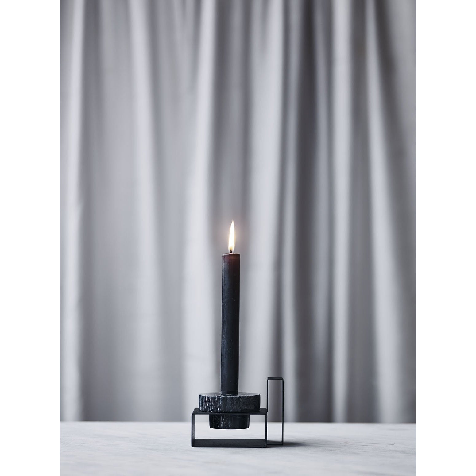 Lucie Kaas Marco Candlestick White, 8 cm