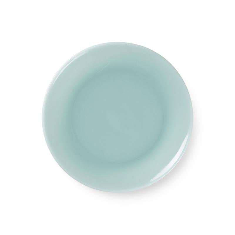 Assiette de déjeuner au lait Lucie Kaas, brume de menthe