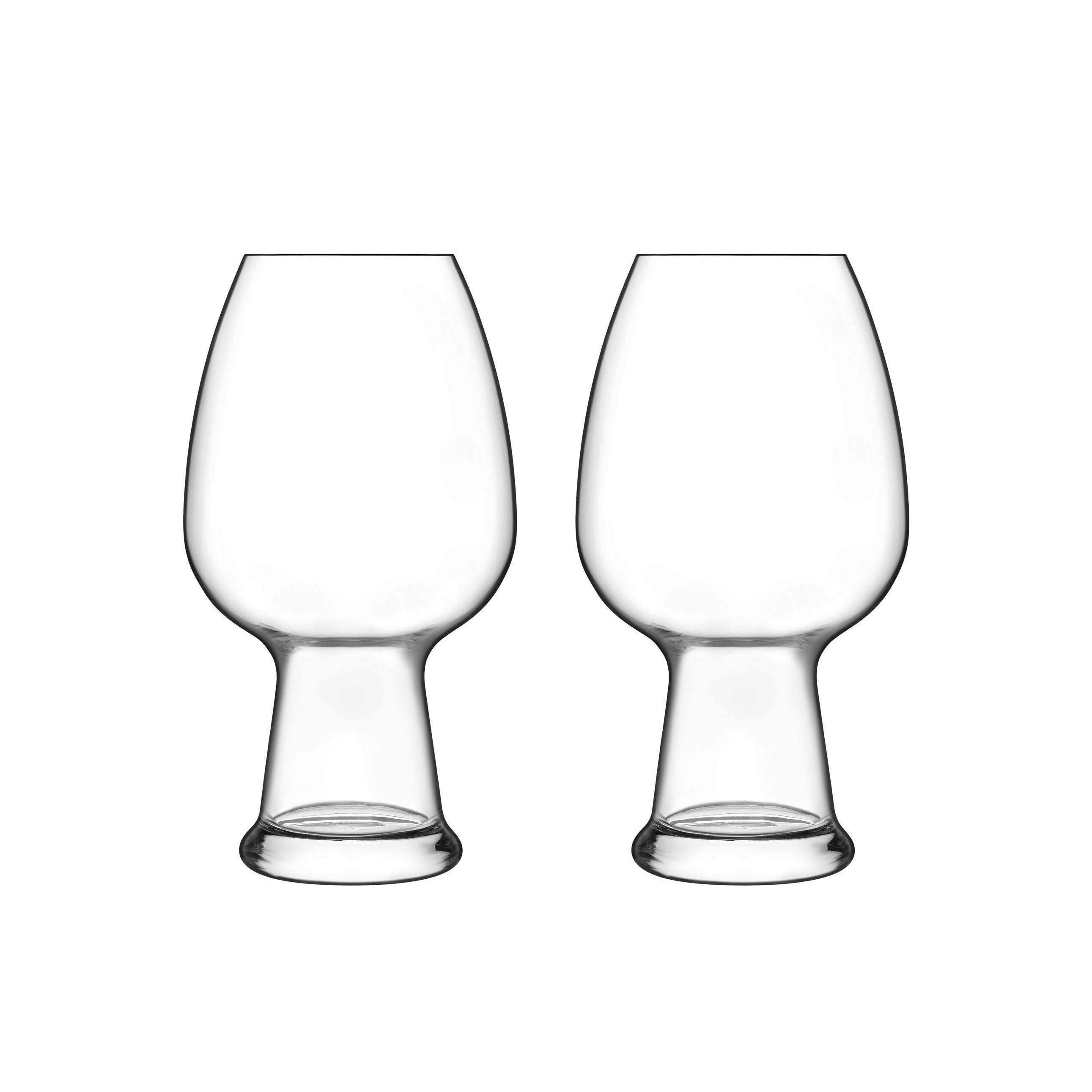 Luigi Bormioli Birrateque Beer Glass Wheat/Wheat Beer, 2 Pieces