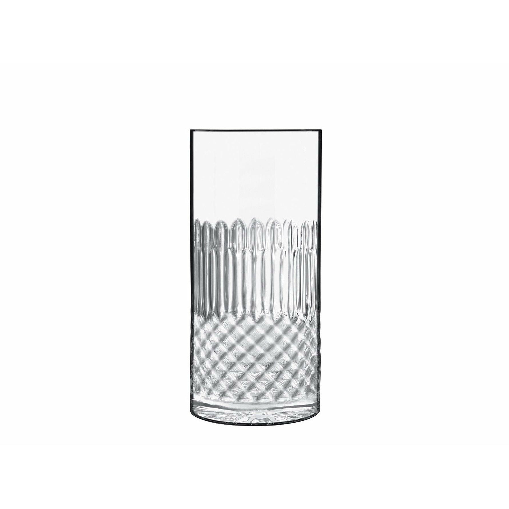 Luigi Bormioli Diamante Beer Glass/Long Drink Glass, Set Of 4