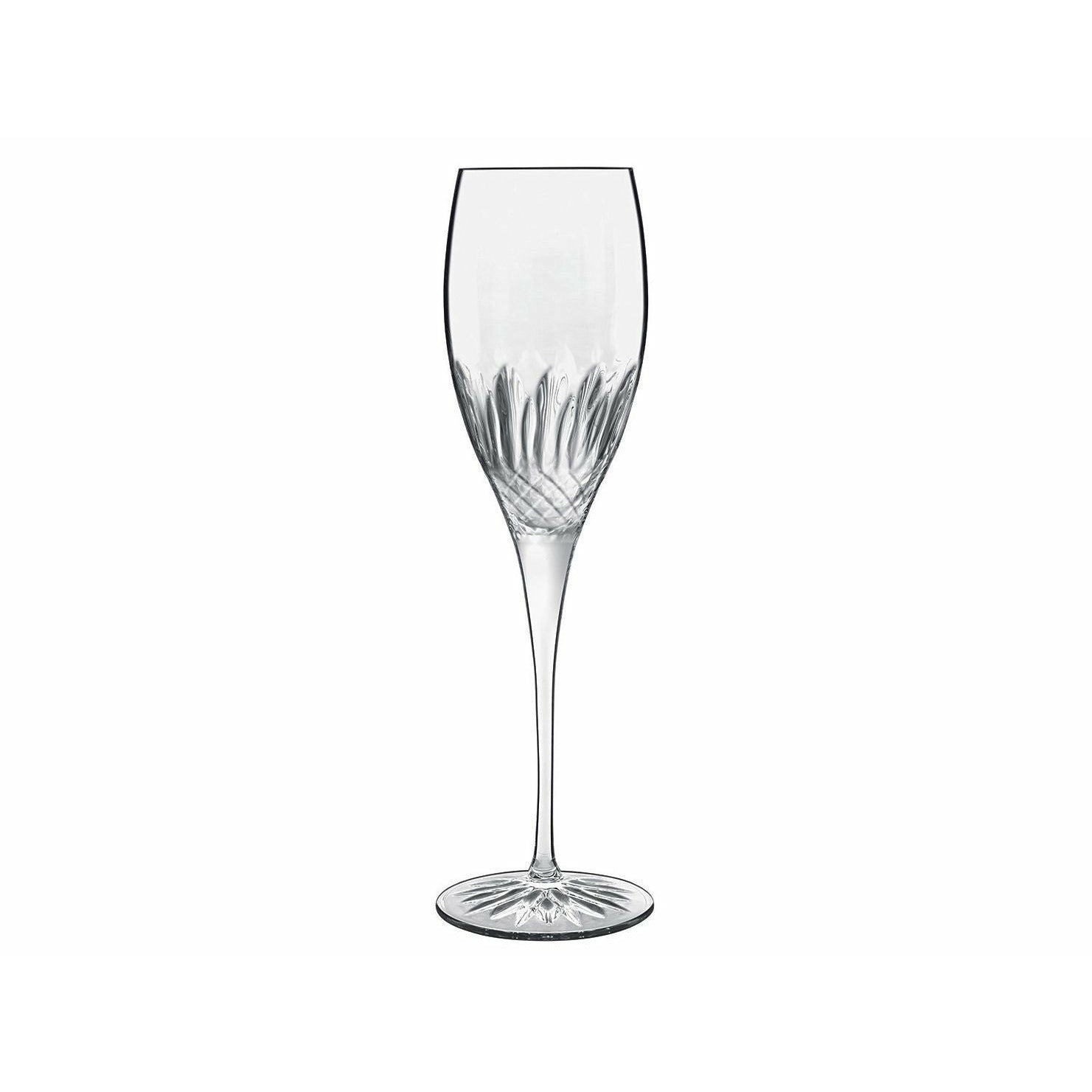 Luigi Bormioli Diamante Champagne Glass, Set Of 4