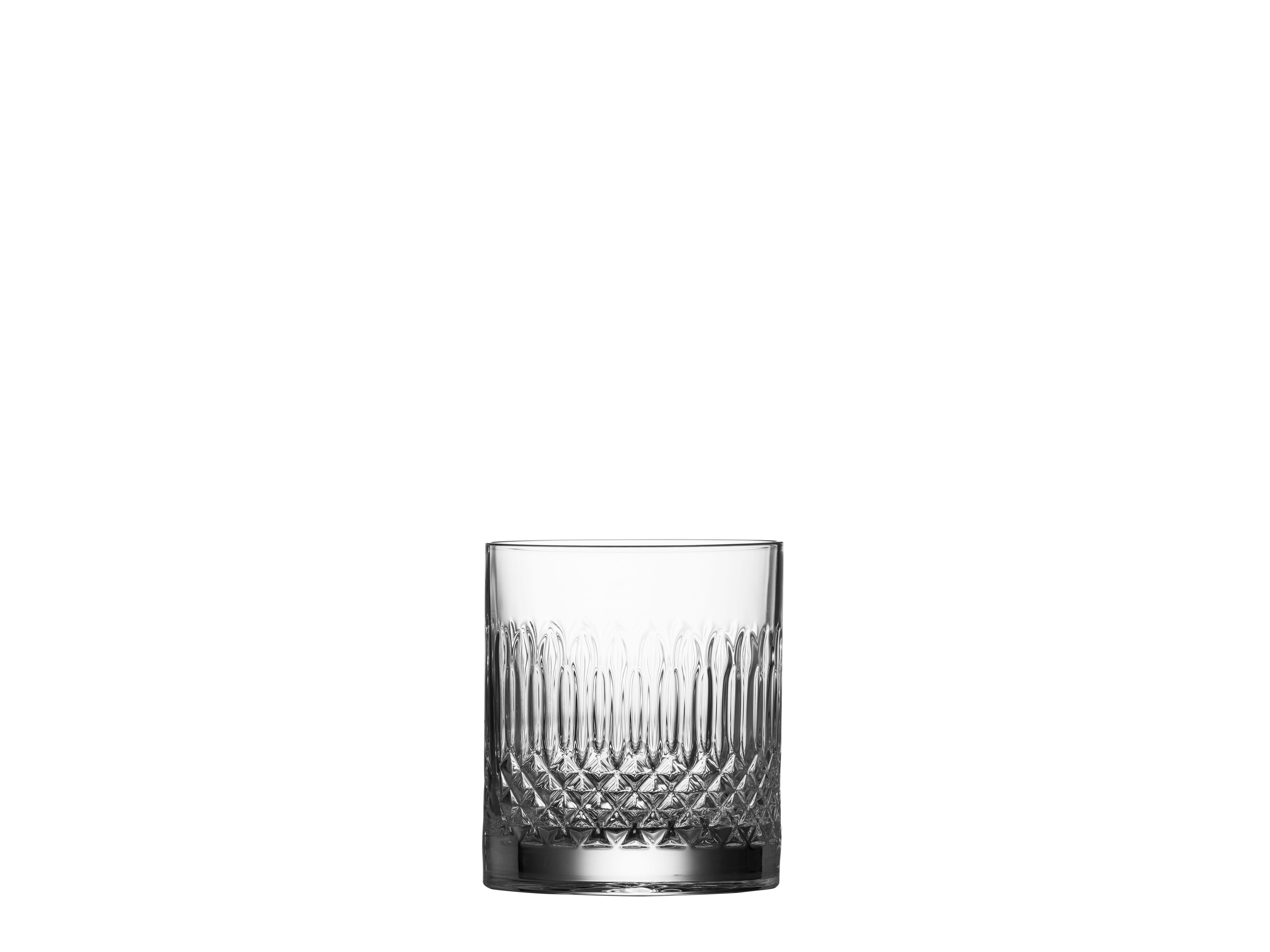 Luigi Borolioli Diamante en verre d'eau / verre de whisky, ensemble de 4