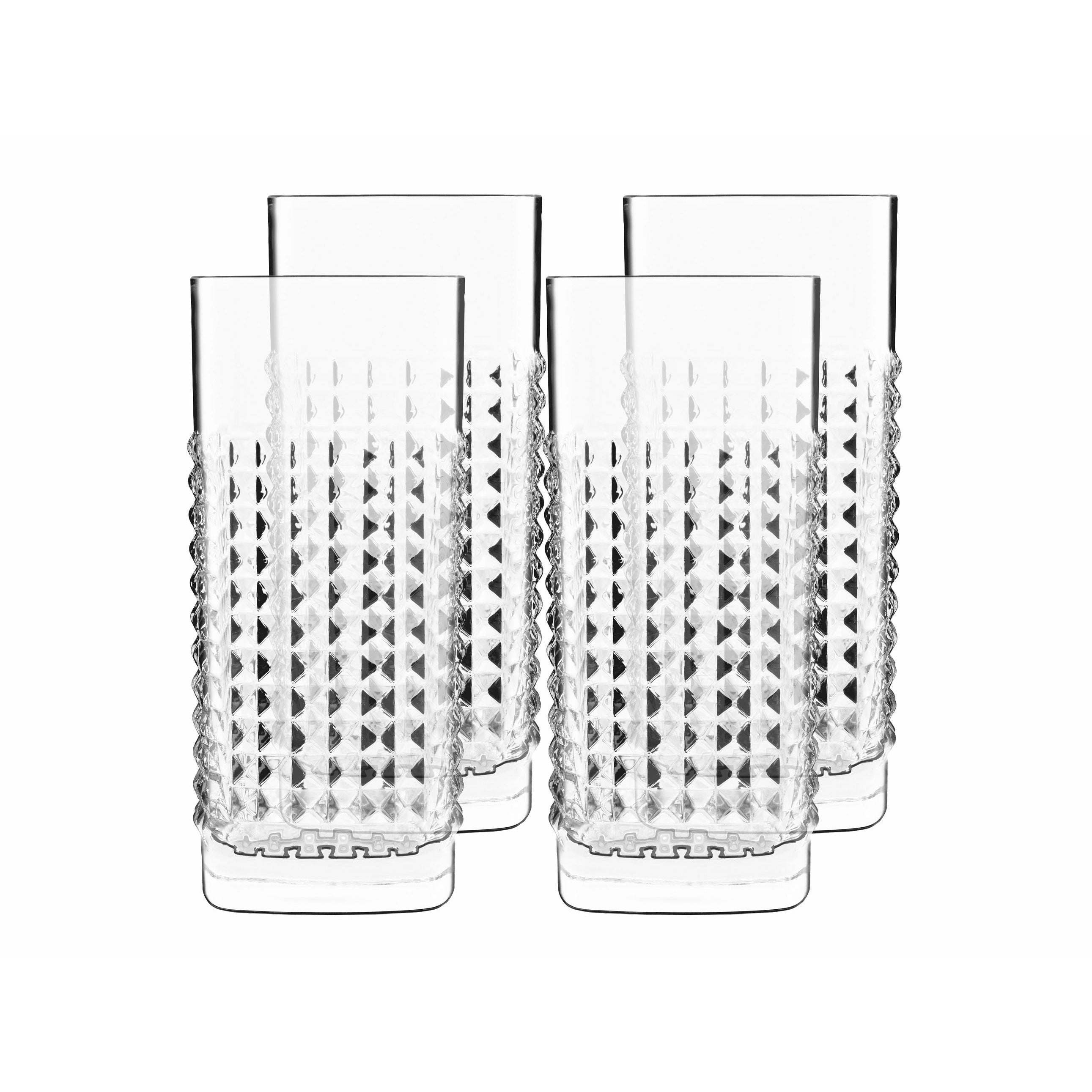 Luigi Bormioli Mixology Elixir Bierglas/langes Getränkglas, 4 -Set von 4