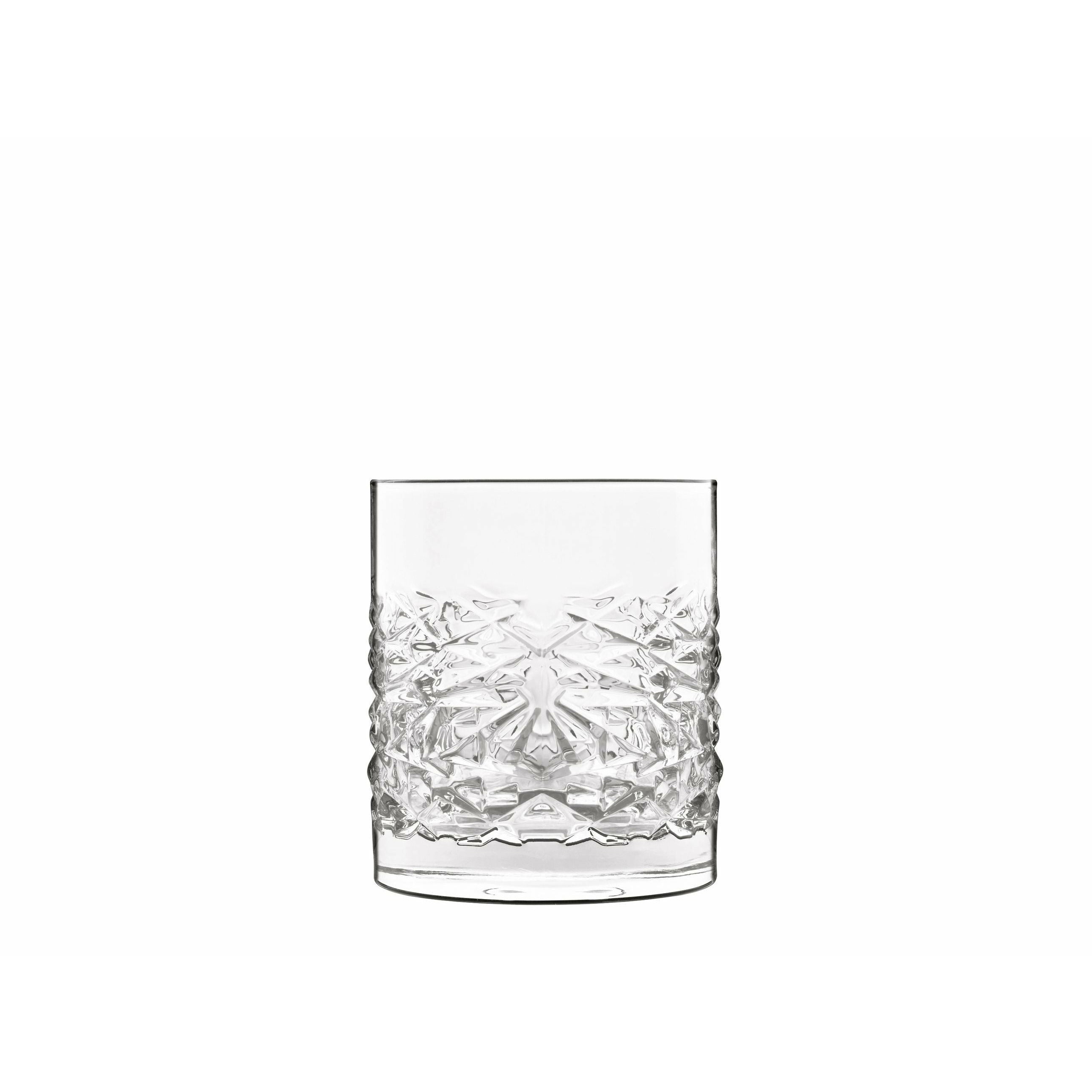 Luigi Bormioli Mixology Textures Water Glass/Whisky Glass, Sæt på 4