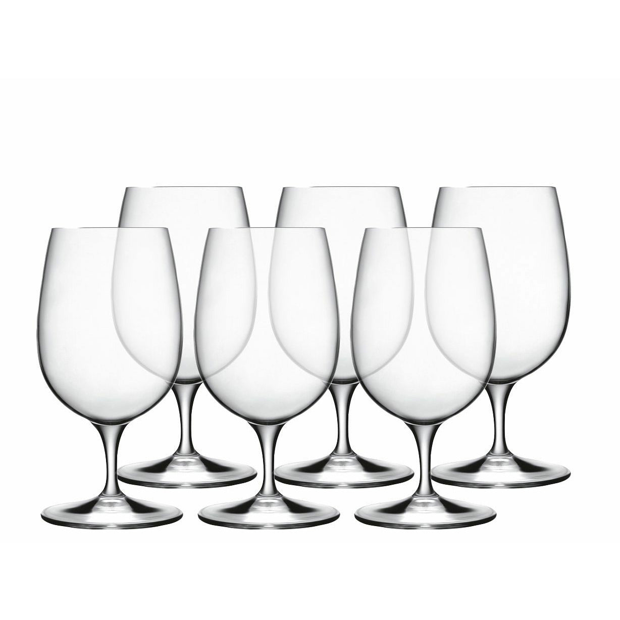 Luigi Bormioli Palace Beer Stem Glass, Set Of 6