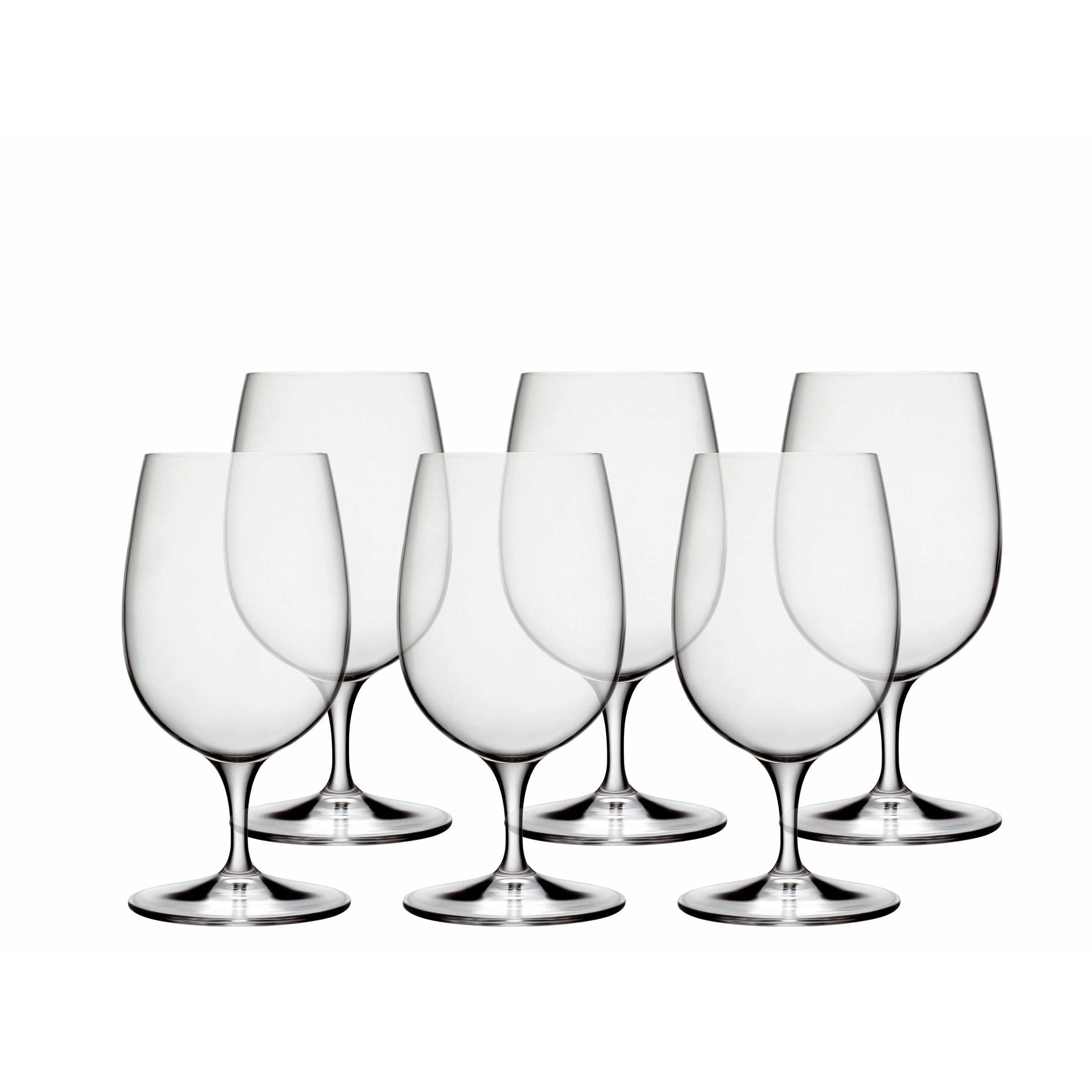 Luigi Bormioli Palace Water Stem Glass, Set Of 6