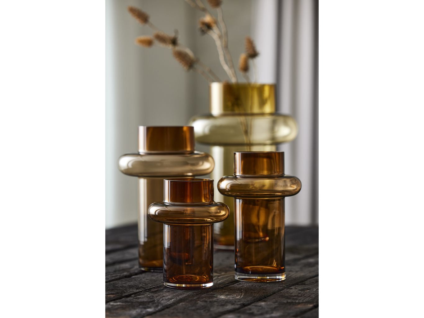 [product_category]-Lyngby Glas Tube Vase H: 40 Cm, Amber-Lyngby Glas-5722000235521-23552-LYN-10