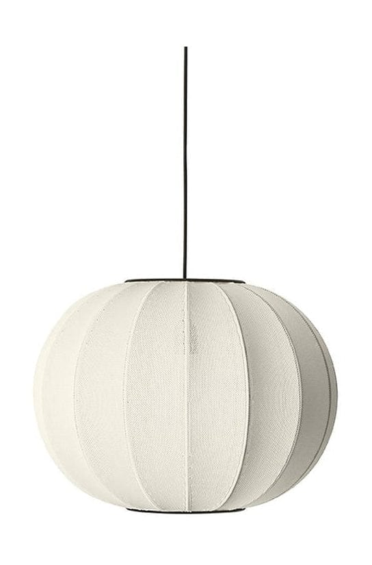 [product_category]-Made By Hand Knit Wit 60 Round Pendant Lamp, Pearl White-Made by Hand-5710780600080-KW60 PW-MAD-1