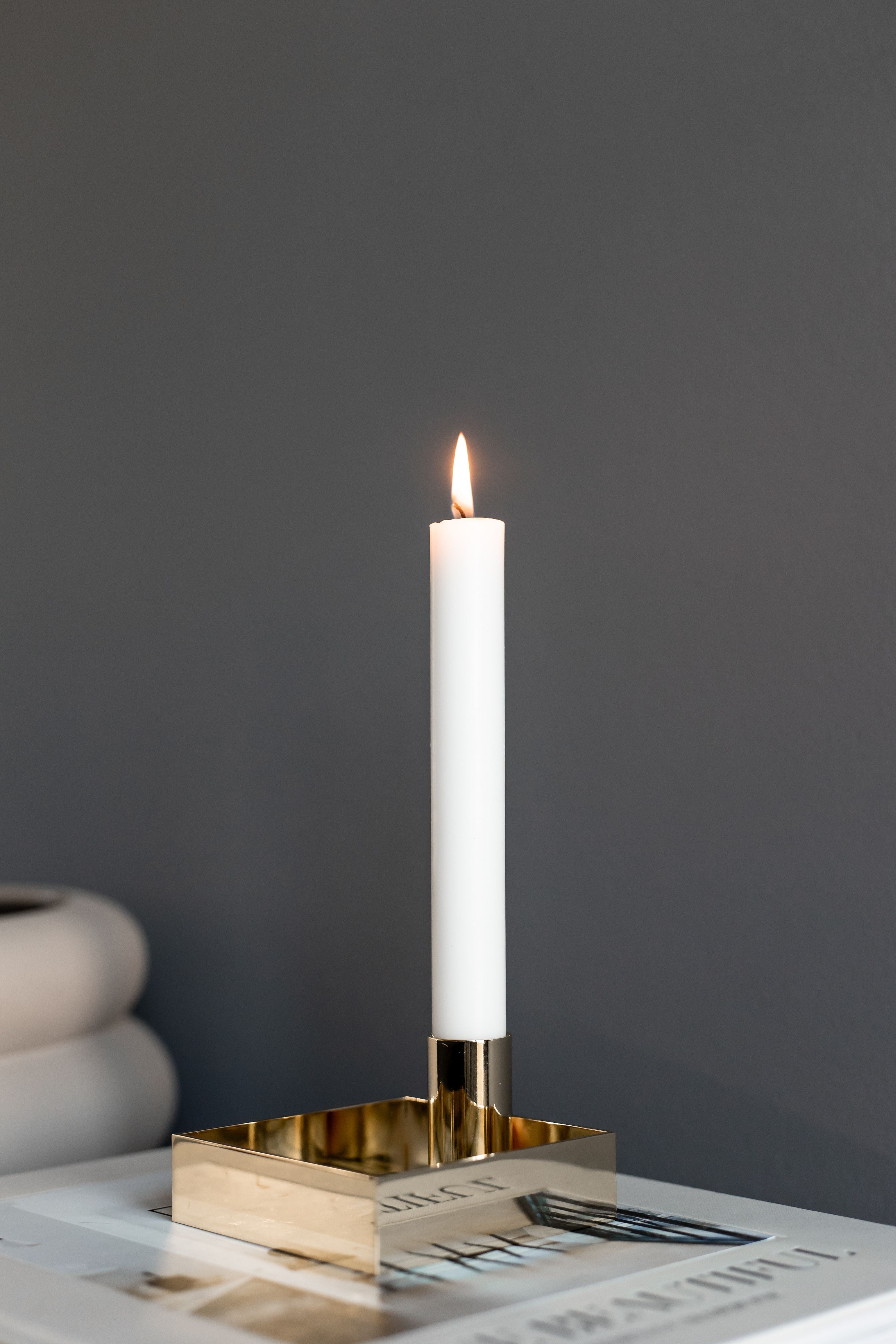 [product_category]-Malling Living Edge Candle Holder, Brushed Brass-Malling Living-0612520456900-800301-MAL-19