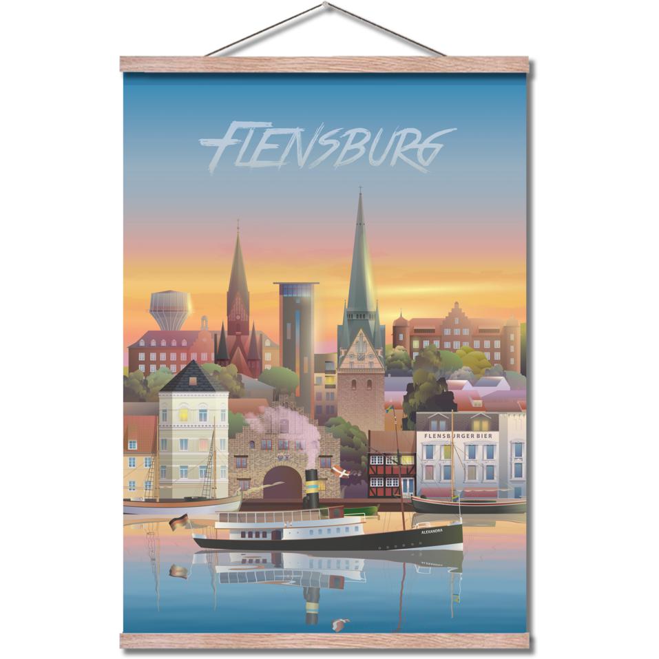 [product_category]-Martin Rahr Flensburg Poster, 50x70 Cm-Allbuy.store-MR-Flensburg-L-1