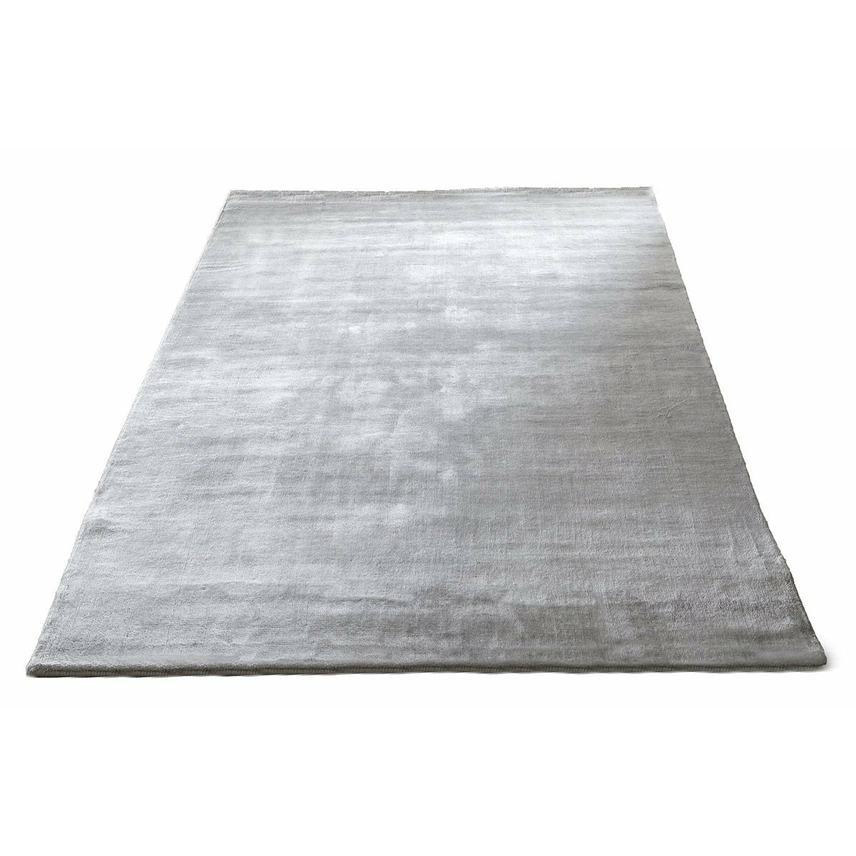 Alfombra de bambú de masasmo gris claro, 170x240 cm