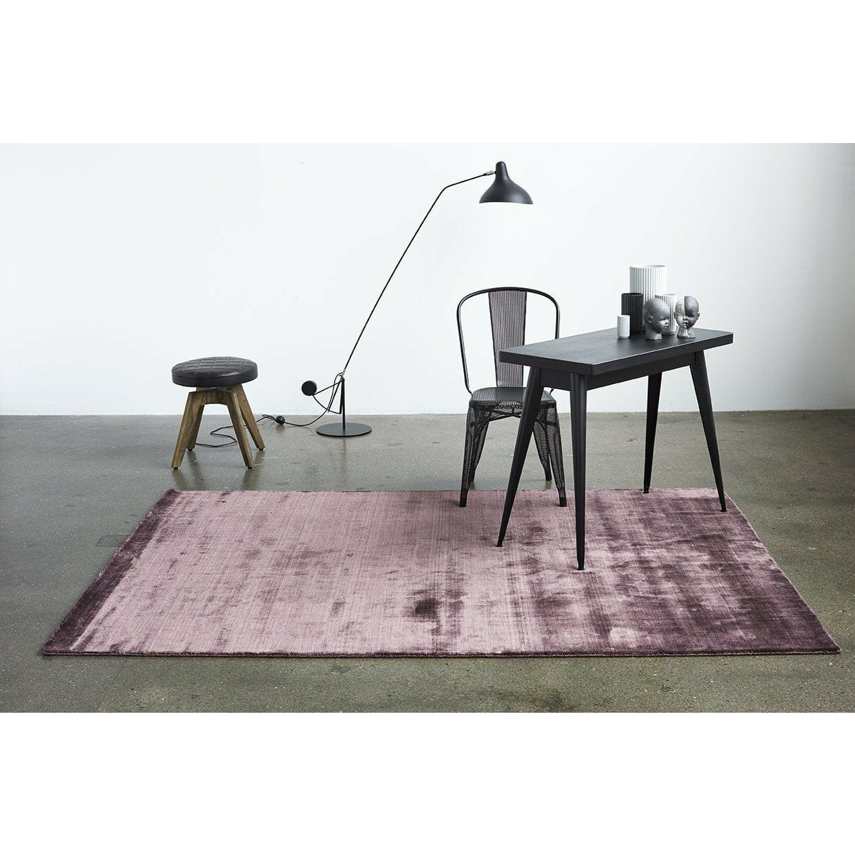 Massimo Bamboo Rug Plum, 140x200 cm