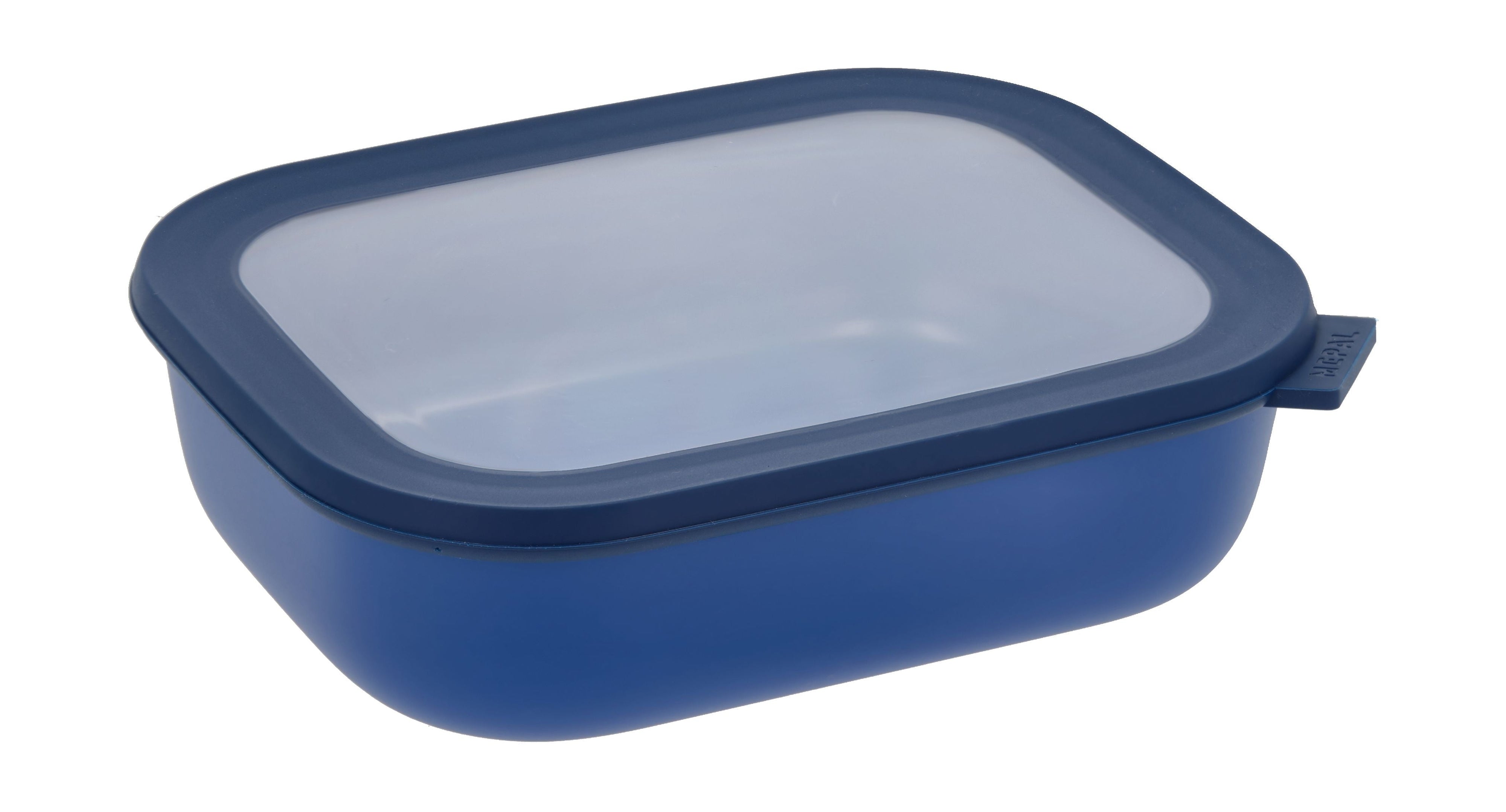 Tazón rectangular de mepal cirqula con tapa 2 l, azul vívido