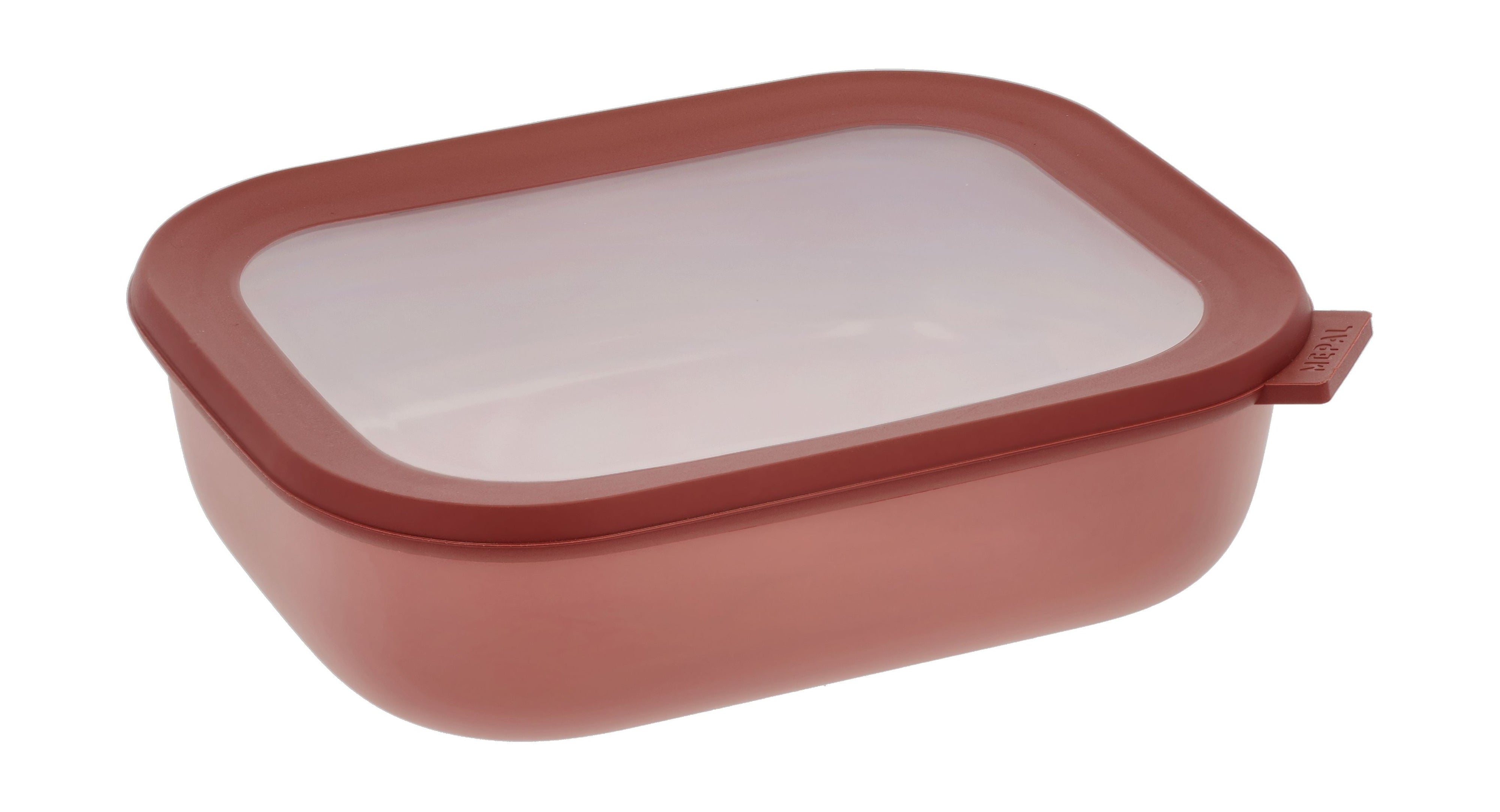 Tazón rectangular de mepal cirqula con tapa 2 l, vívido mauve