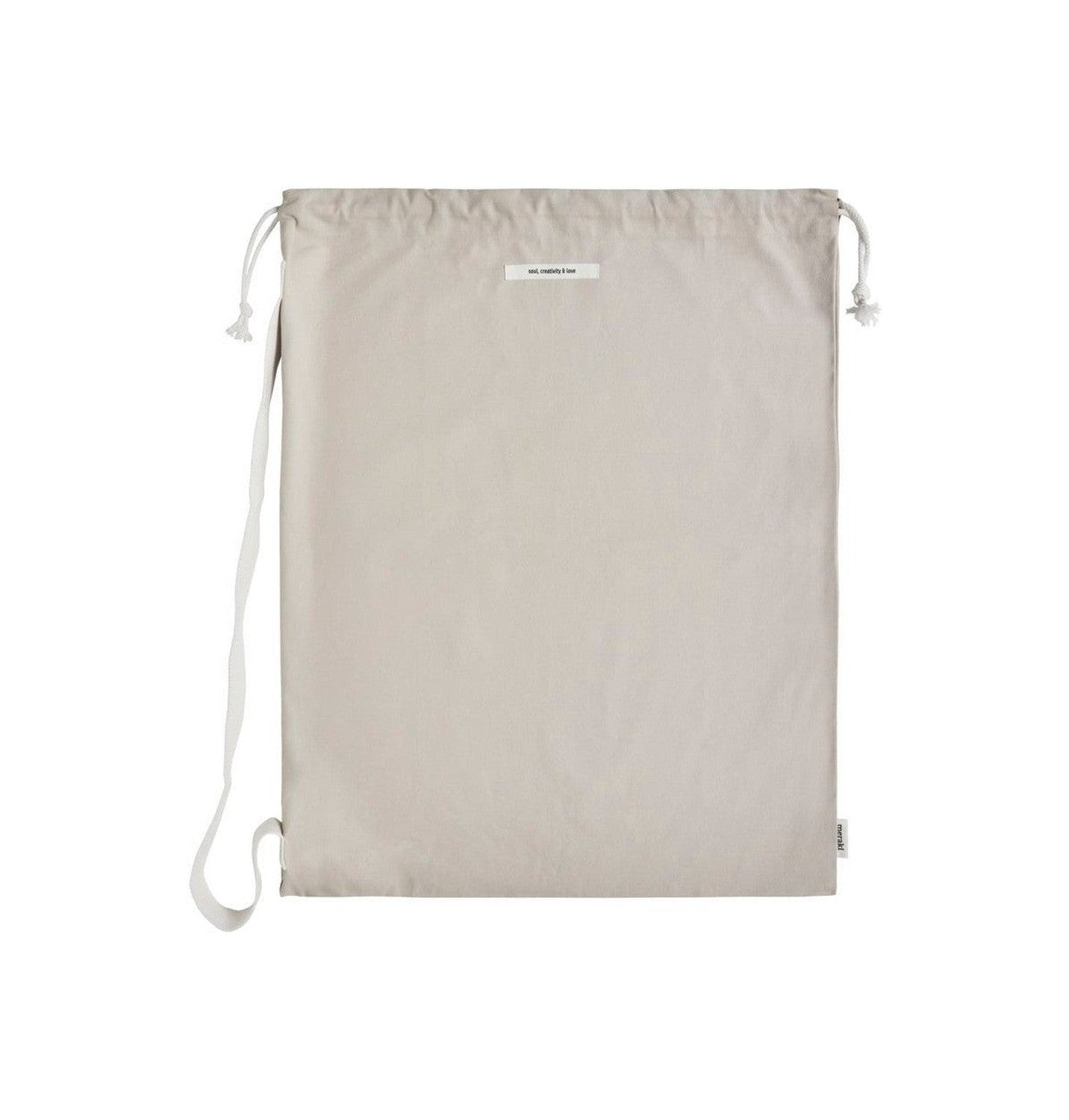 Meraki Cotton Bag, Mkcataria, gris clair