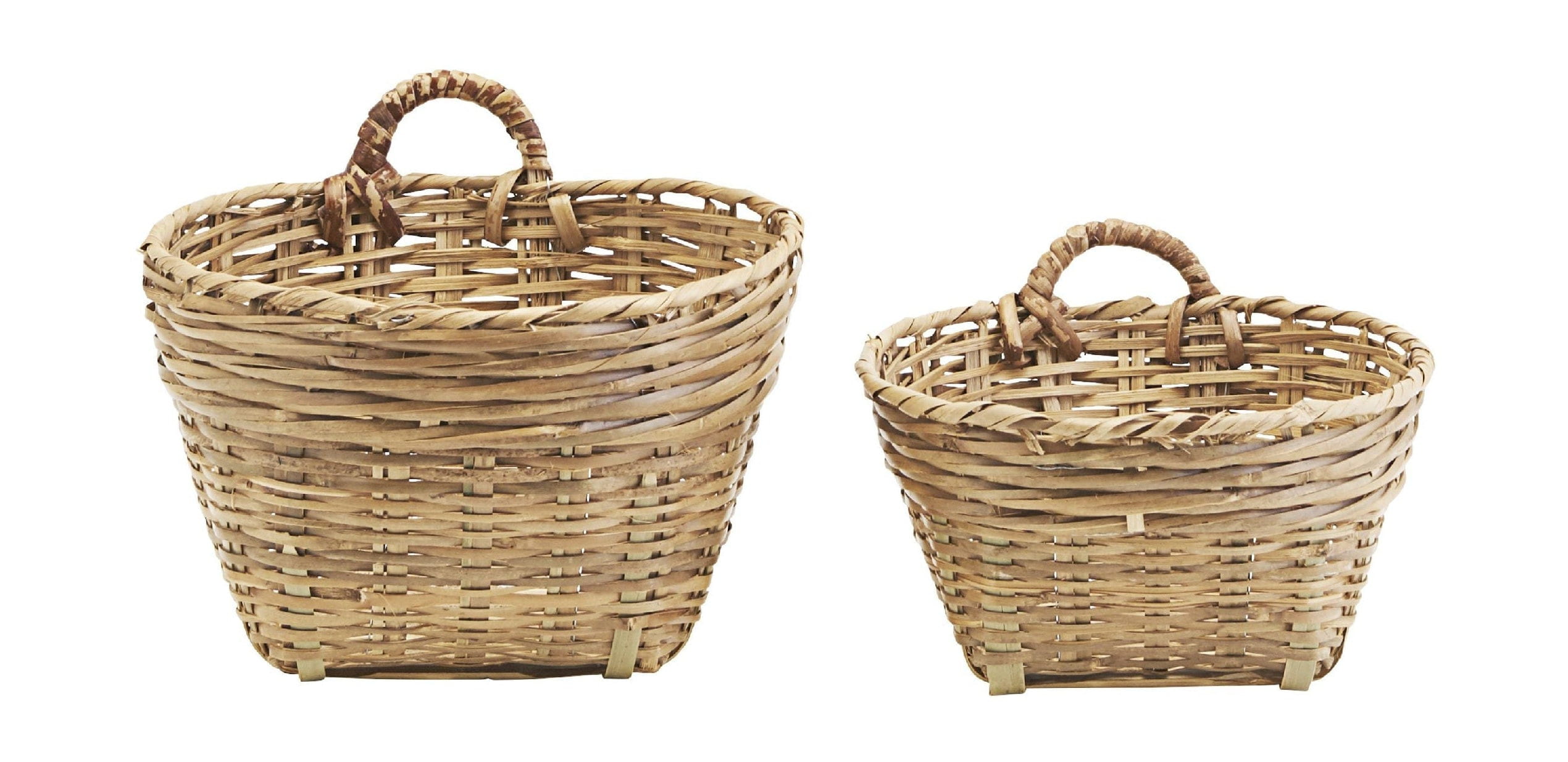 [product_category]-Meraki Tradition Storage Basket Made Of Bamboo Set Of 2, øx H 24x26 & 20x22 Cm-Meraki-5707644548251-312430205-MER-1