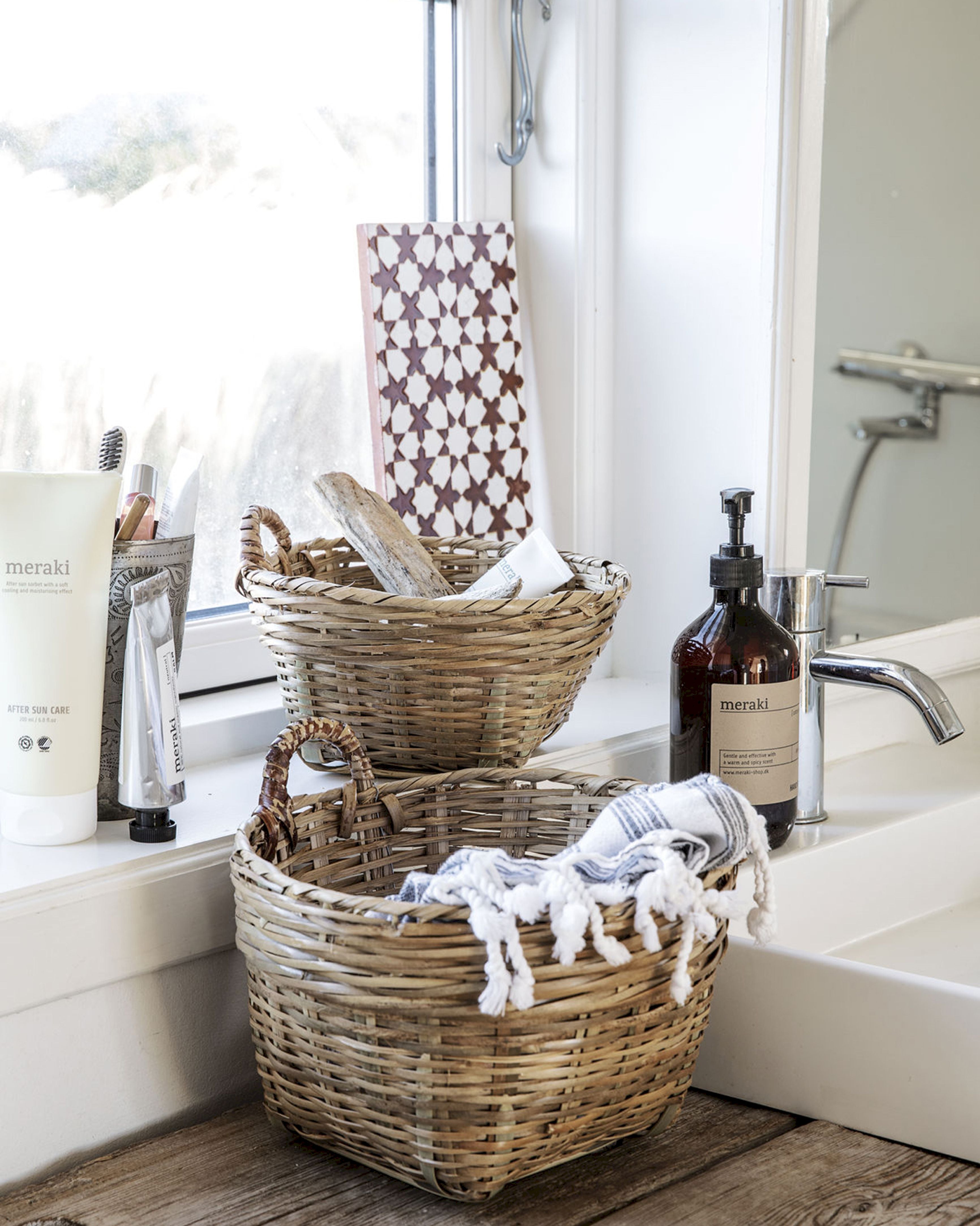 [product_category]-Meraki Tradition Storage Basket Made Of Bamboo Set Of 2, øx H 24x26 & 20x22 Cm-Meraki-5707644548251-312430205-MER-4