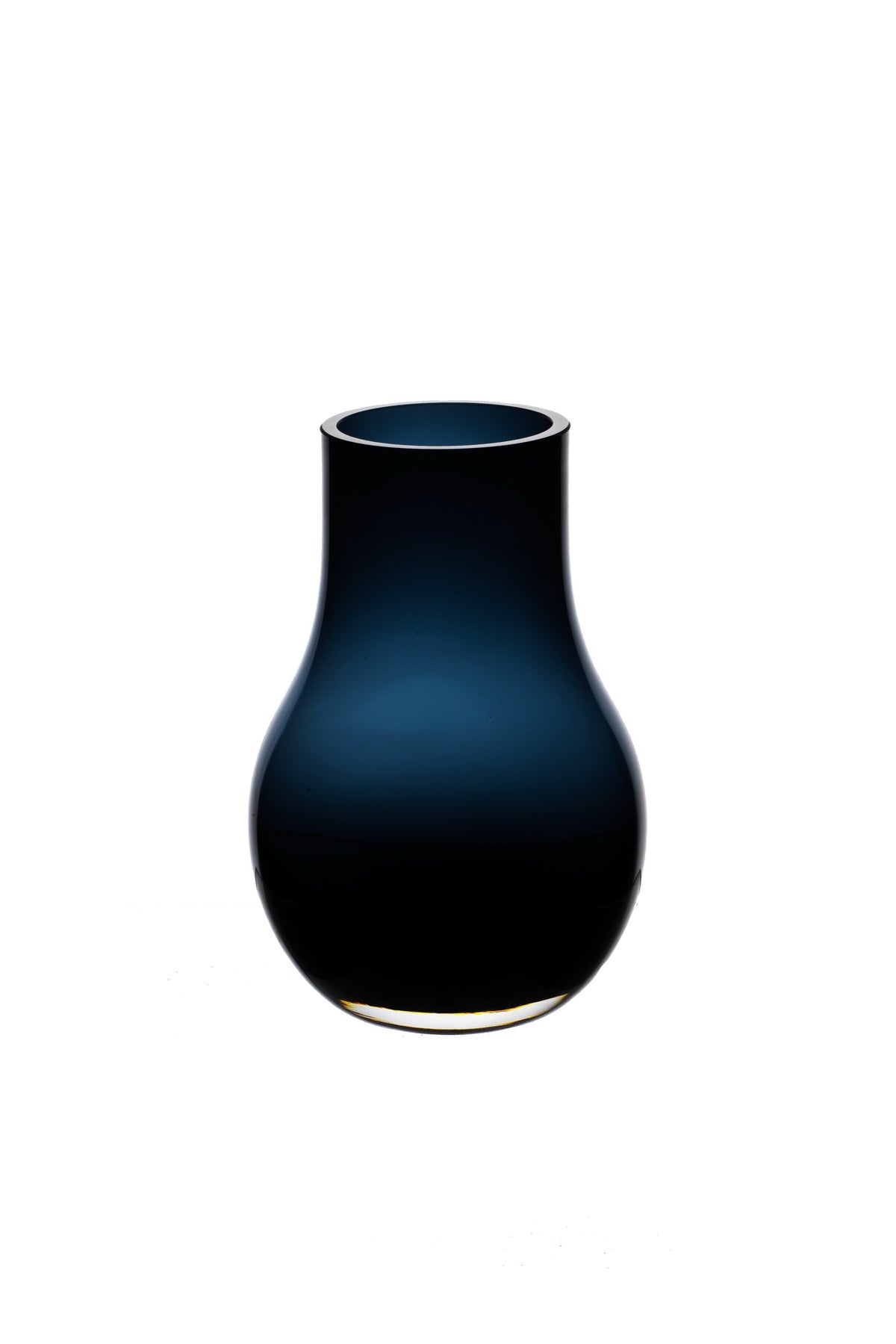 [product_category]-Modern elegant vase in deep blue quality glass, DAVOS10-Harlequin Poplar-DAV10IB-2