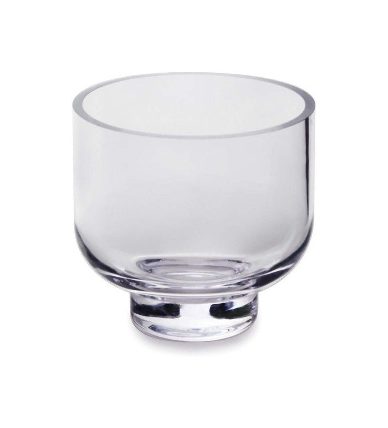 Vaso baixo/tigela moderna, design sóbrio, cyrstal claro, oma15tr