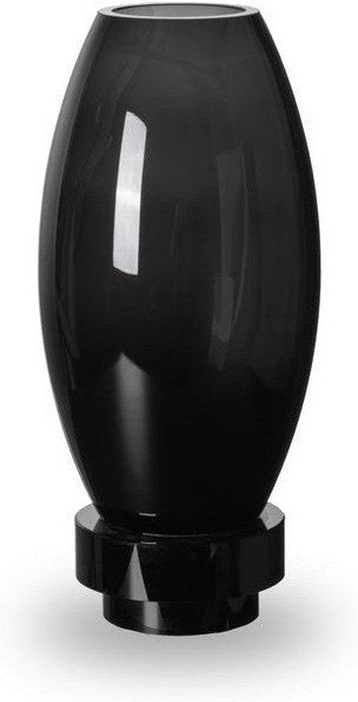 [product_category]-Modern vase, innovative design, black high end glass. RUD30-Harlequin Poplar-RUD30ZW-1