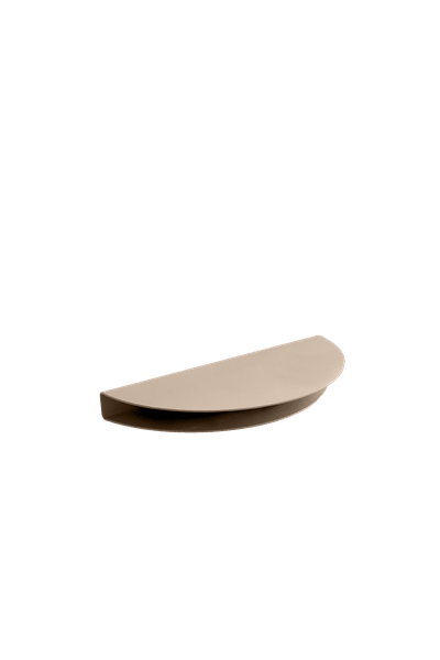 MOEBE Half Moon Shelf de 12x24 cm, gris chaud