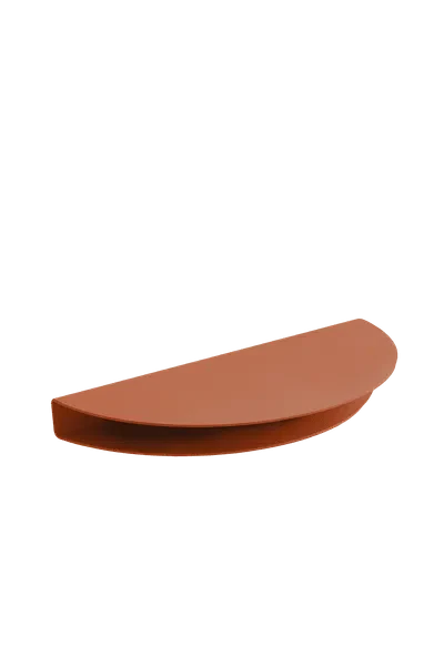 Moebe Half Moon Shelf 20x40 cm, terracotta