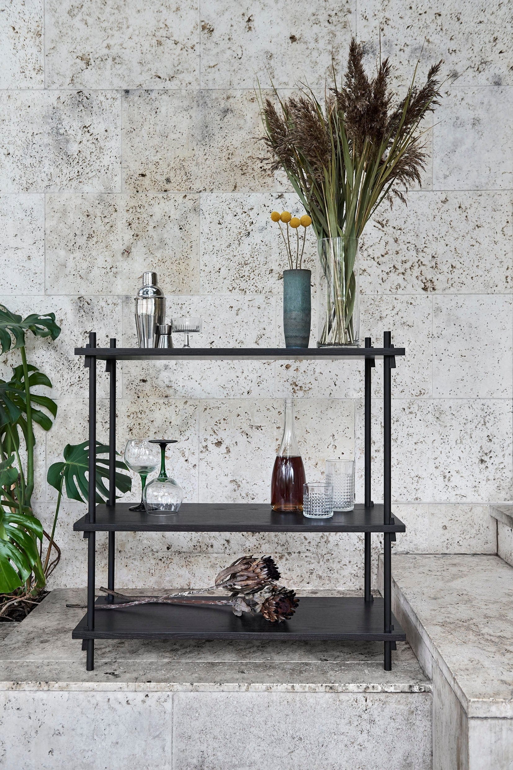 [product_category]-Moebe Shelving System S.200.2.G, Oak/Black-Moebe-5713520005695-S.200.2.G.OA.BL-MOE-17