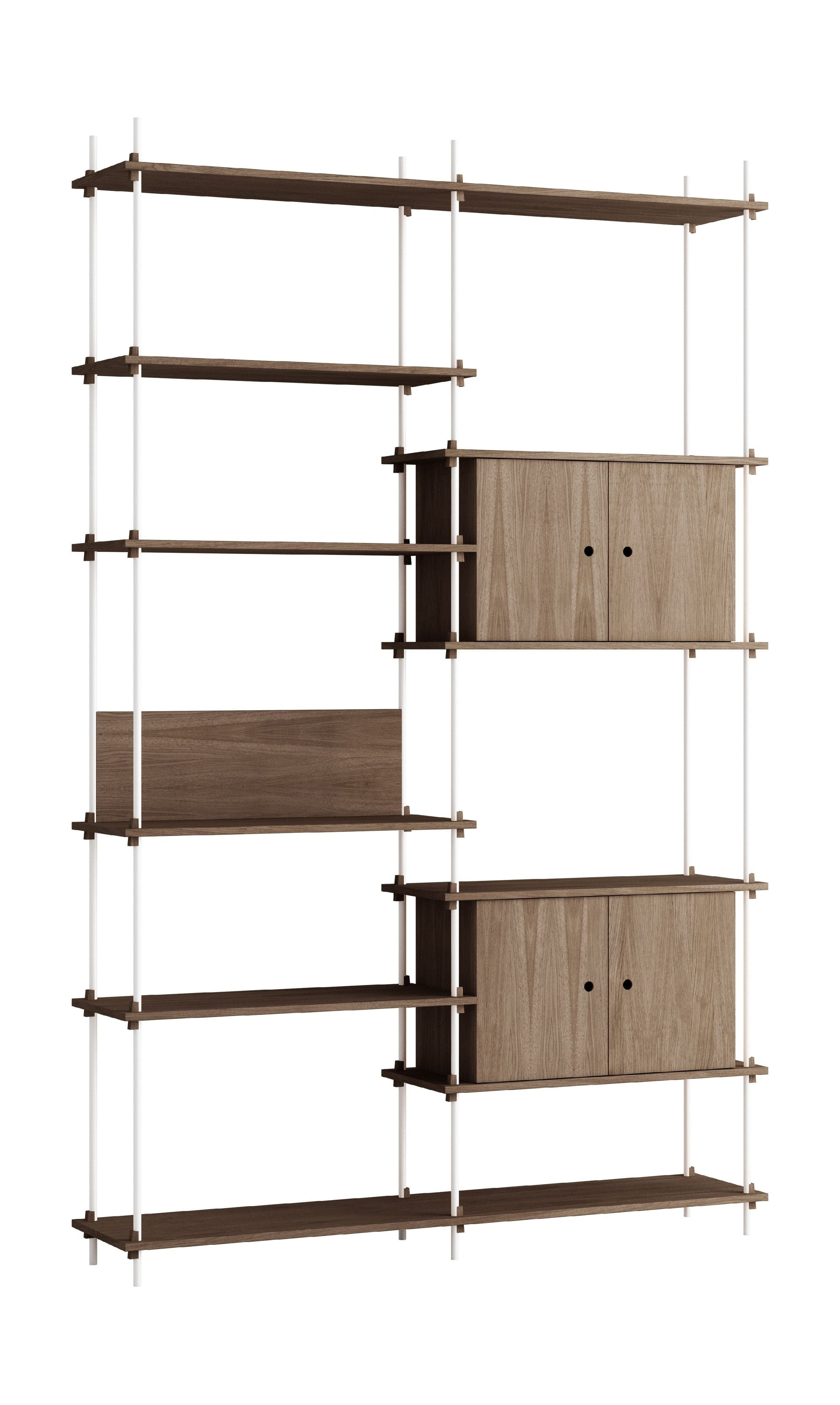 [product_category]-Moebe Shelving System S.255.2.C, Smoked Oak/White-Moebe-5713520010361-S.255.2.C.SO.WH-MOE-3
