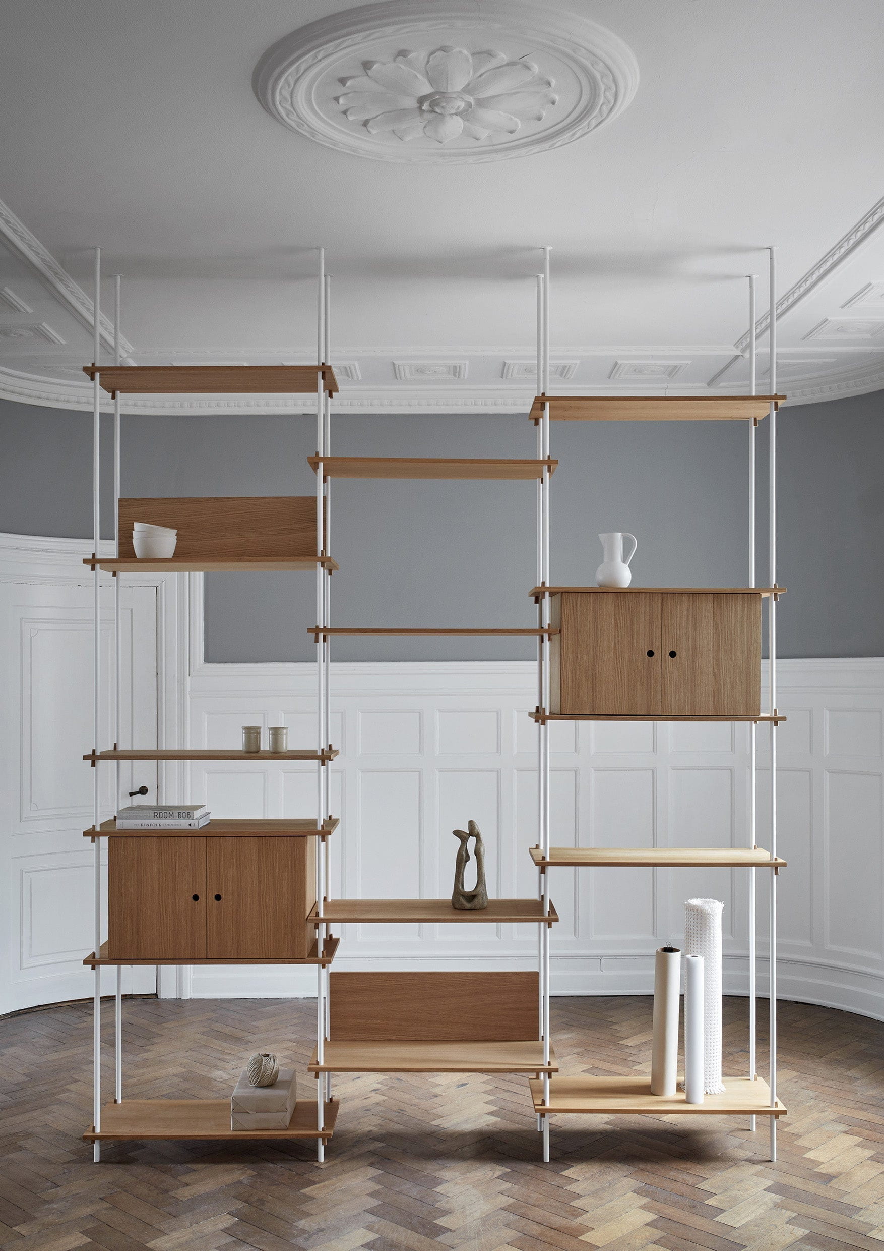 [product_category]-Moebe Shelving System S.255.3.A, Oak/White-Moebe-5713520008221-S.255.3.A.OA.WH-MOE-22