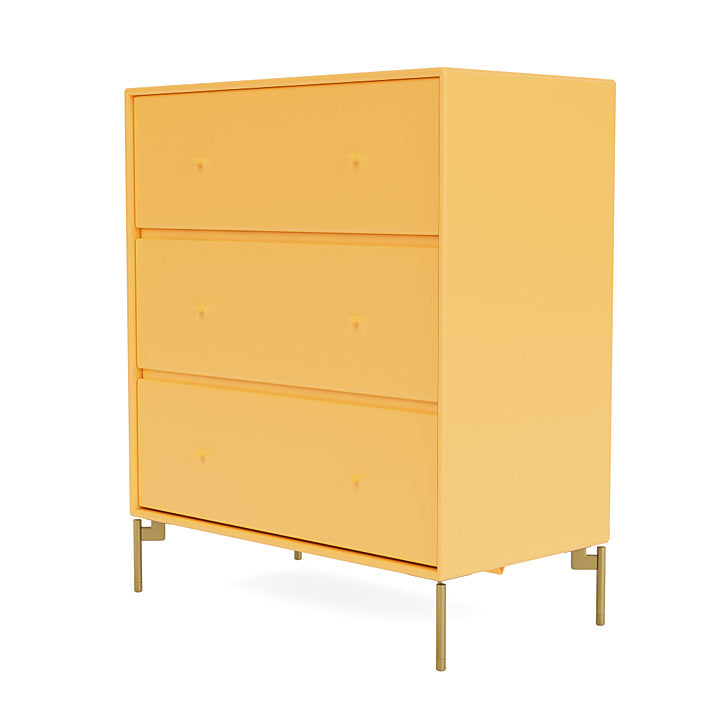 Montana Carry Dresser con piernas, acacia/latón