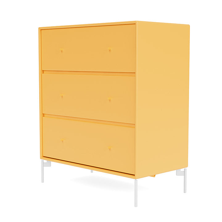 Montana Carry Dresser With Legs, Acacia/Snow Acacia